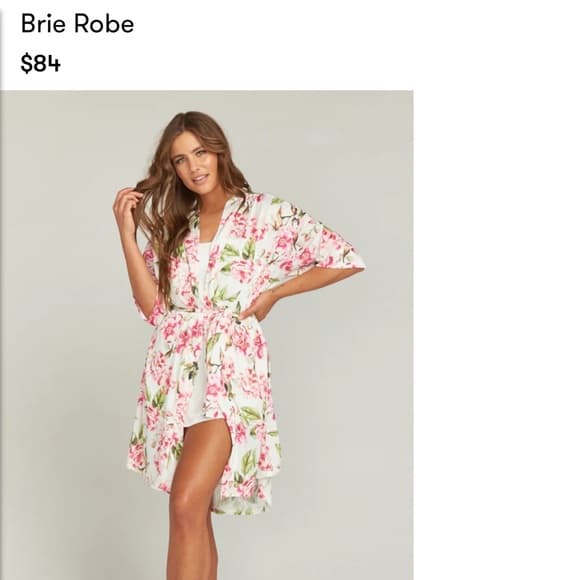 NWT Show Me Your Mumu Chic Floral Kimono Wrap - Thumbnail 5
