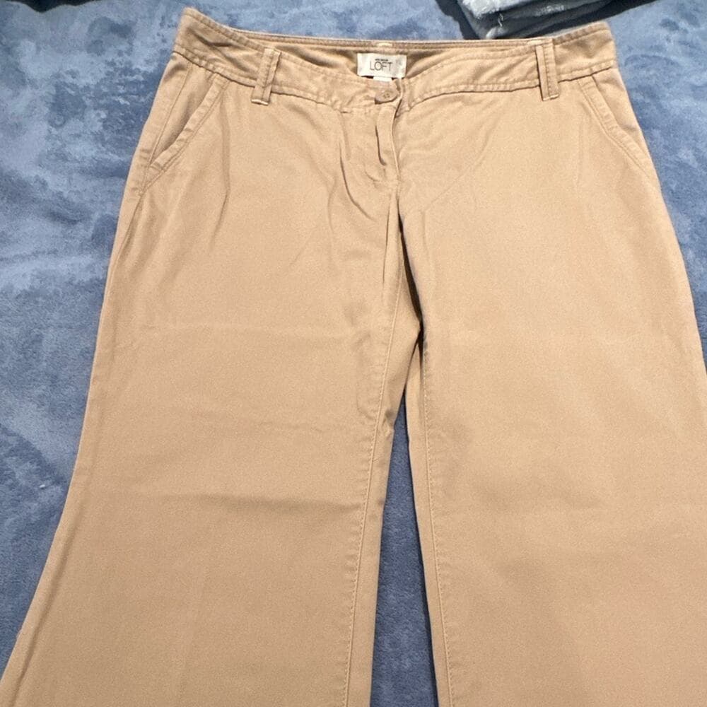 Ann Taylor Loft Signature Khaki Slacks Size 6 - Thumbnail 4