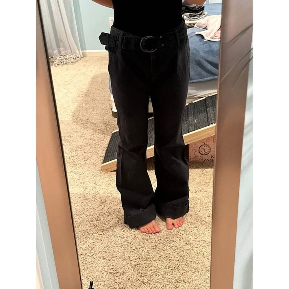 Like New Ann Taylor Loft Signature Navy Slacks size 8 - Thumbnail 3