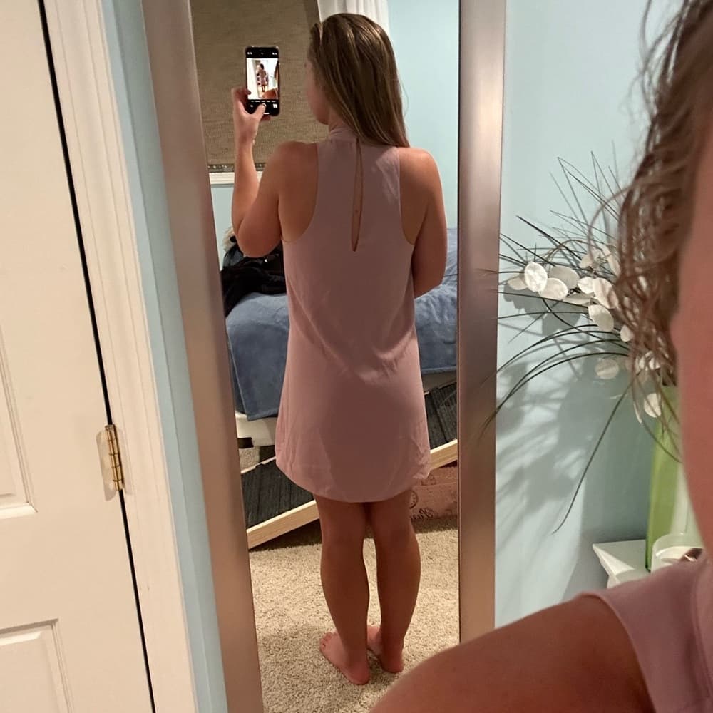 New Lulu's Pink Shift Dress - Thumbnail 2