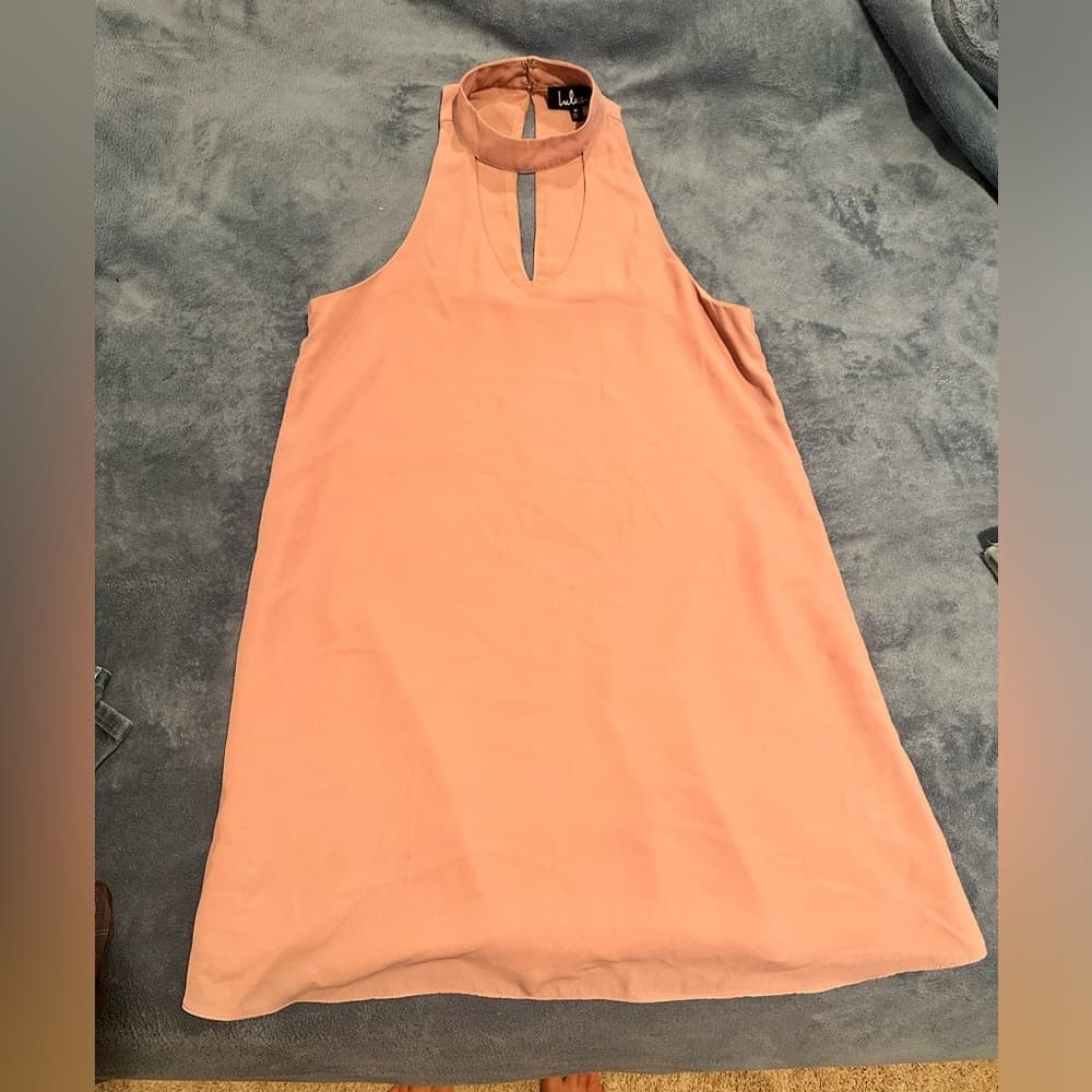 New Lulu's Pink Shift Dress - Thumbnail 3