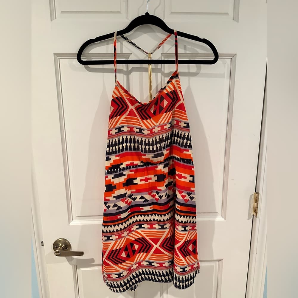 Tribal Print Autumn Dress - Thumbnail 2