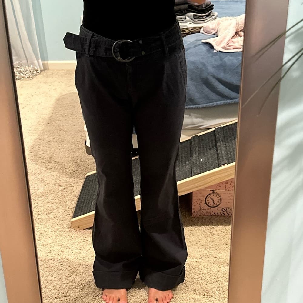 Like New Ann Taylor Loft Navy Slacks - Thumbnail 8
