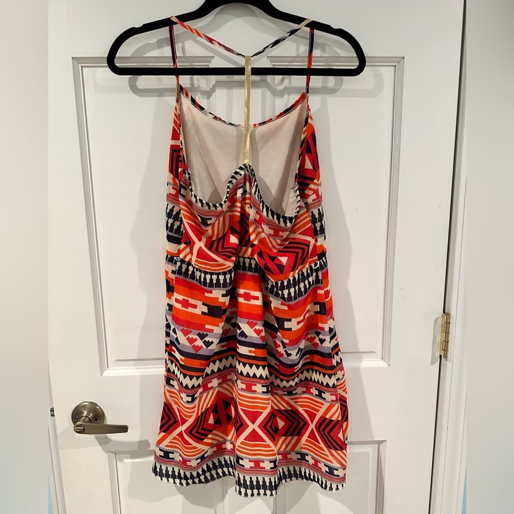 Tribal Print Autumn Dress - Thumbnail 3