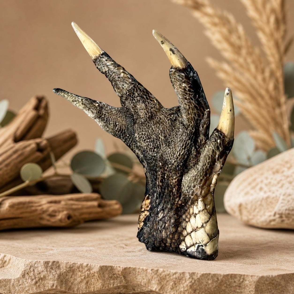 Real Alligator Foot Claw — Taxidermy Gator Foot Good Luck Charm | Oddities & Curiosities Décor | Ethically Sourced, Unique Gift - Thumbnail 3