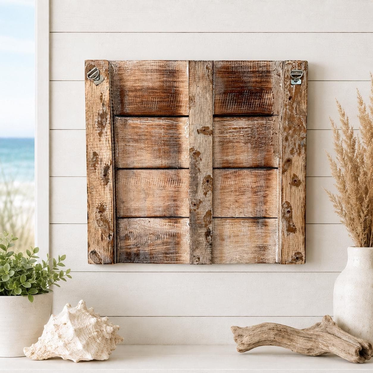 Wooden Welcome Sign, Coastal Beach House Wall Decor, Handmade Nautical Entryway Sign, Starfish Pelican or Turtle, Rustic Wood Sign - Thumbnail 5