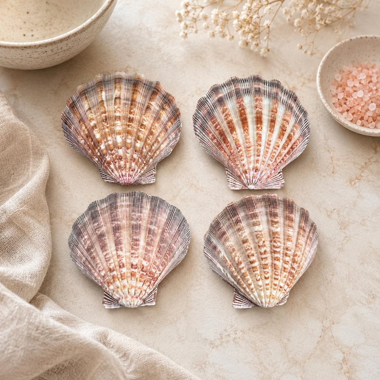 Real Purple Lion’s Paw Shell – 5–6" Natural Seashell for Crafts & Coastal Decor - Thumbnail 4