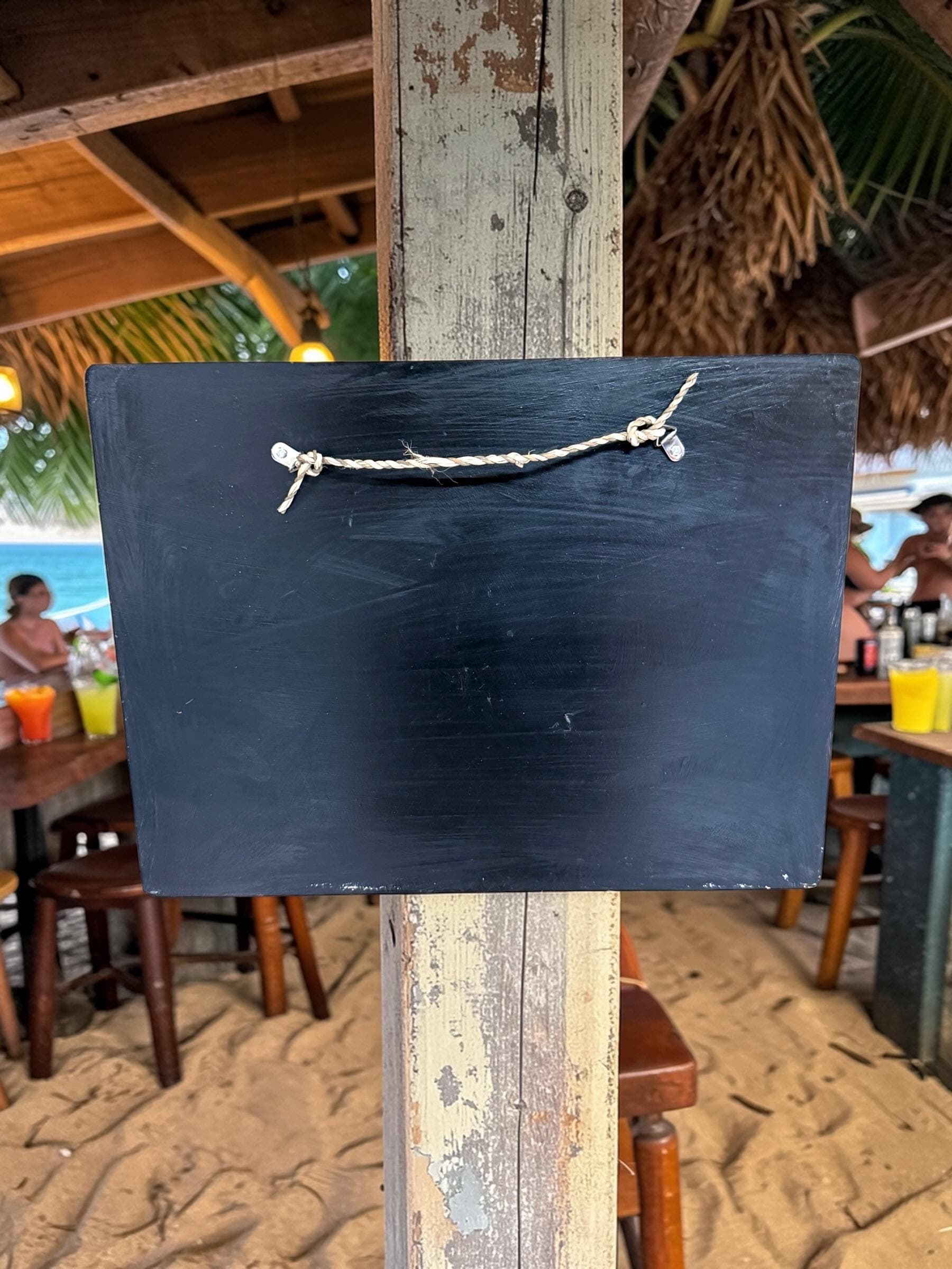 Hand-Painted Wooden Beach Bar Sign – Tropical Coastal Wall Decor - Thumbnail 2