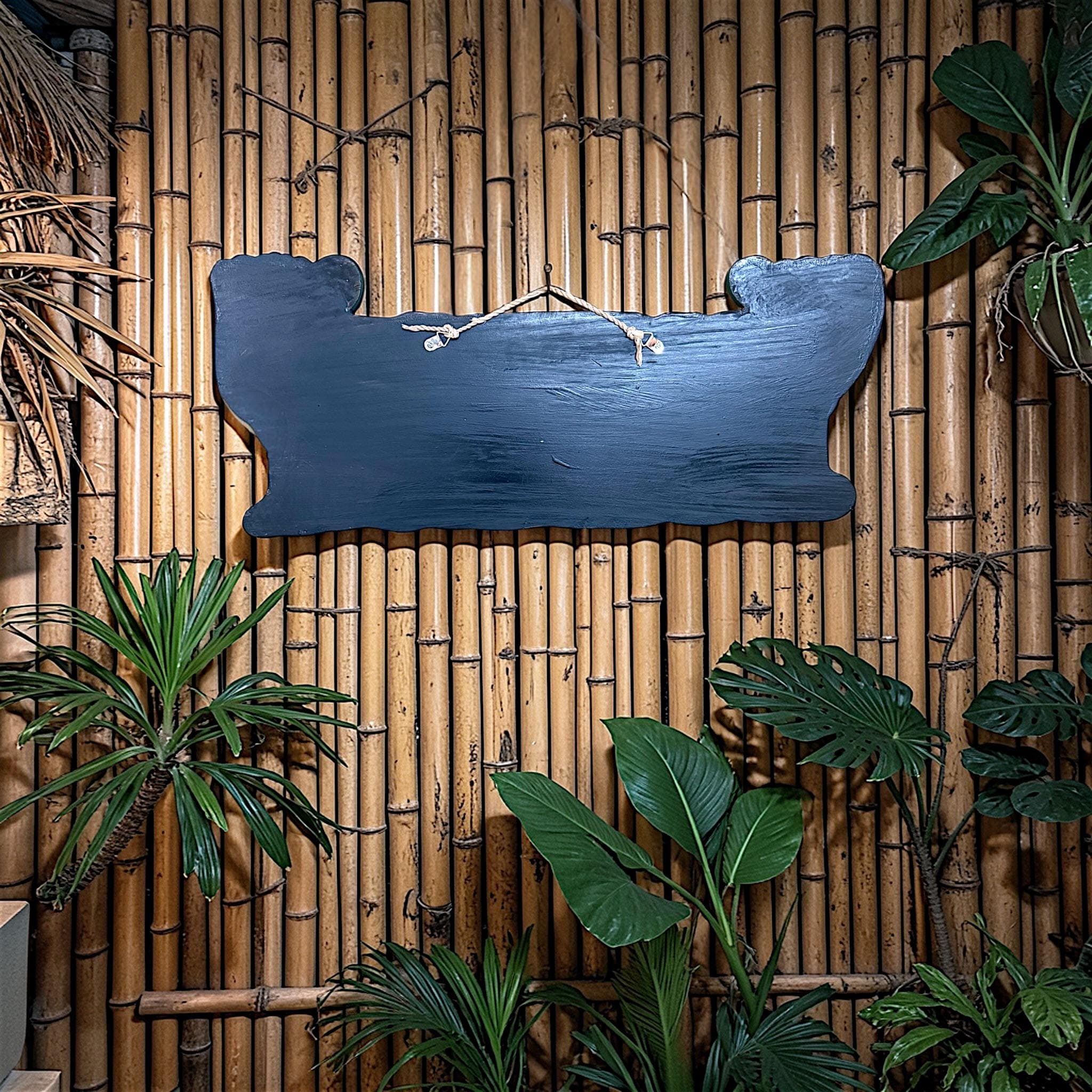 Drink up Bitches Hand-Painted Wooden Sign | Funny Tiki Bar Decor, Tropical Party Art - Thumbnail 2