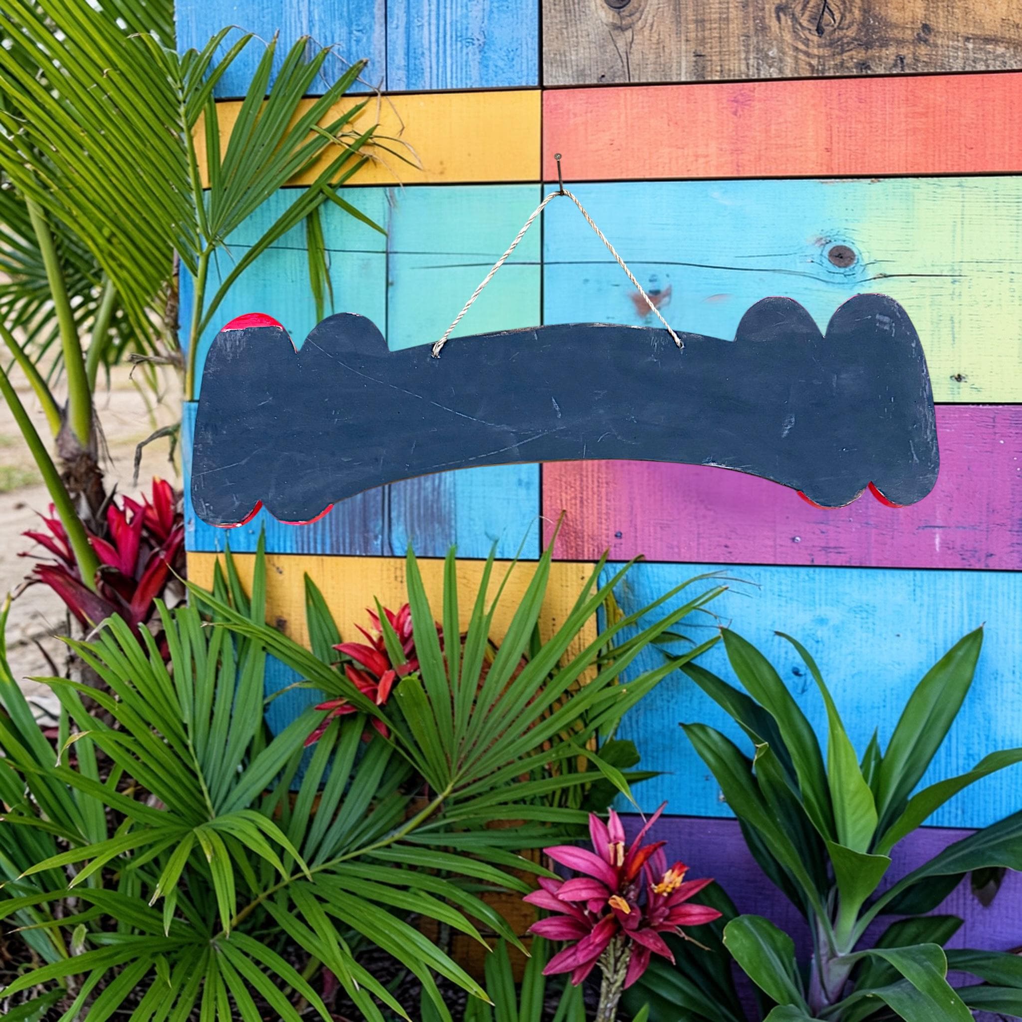 Gone To The Beach Wooden Sign | Flip Flop Coastal Decor, Beach House Hanging - Thumbnail 2