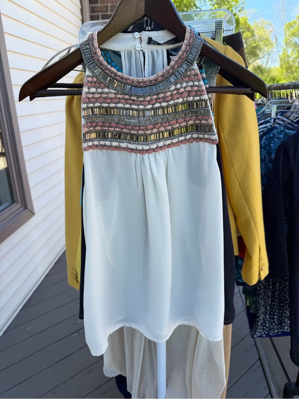 Elegant Hand-Beaded Statement Top - Thumbnail 4
