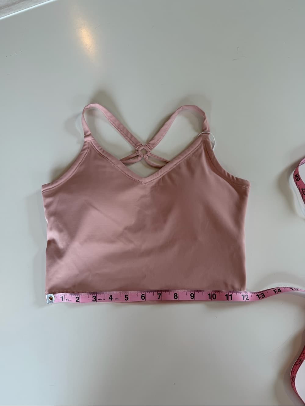 NWT Ballet Slipper Pink Strappy Crop Top - Thumbnail 4