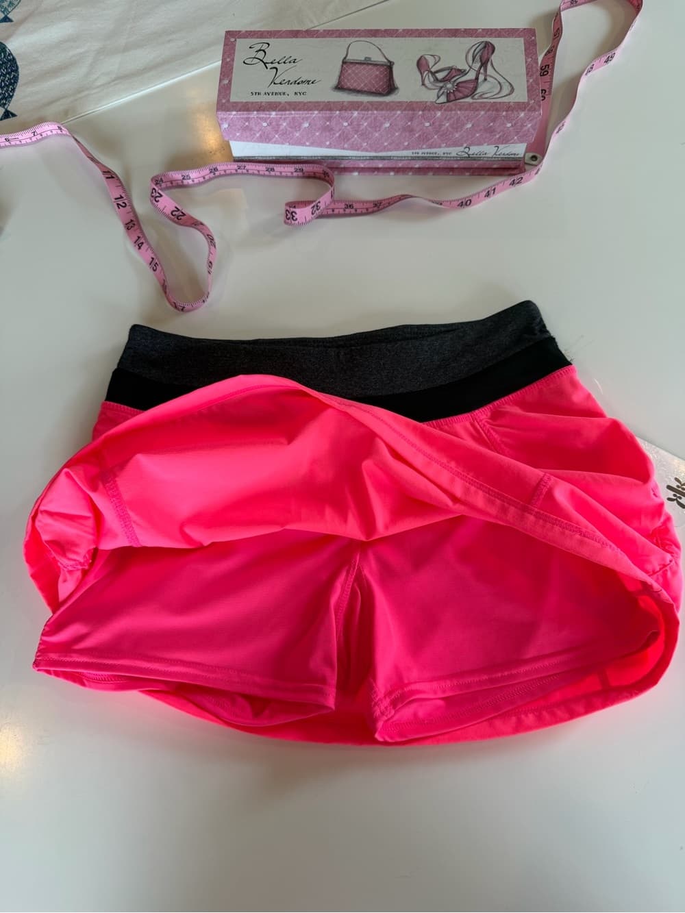 NWT Pink Athletic Skirt with Adjustable Waistband - Thumbnail 4
