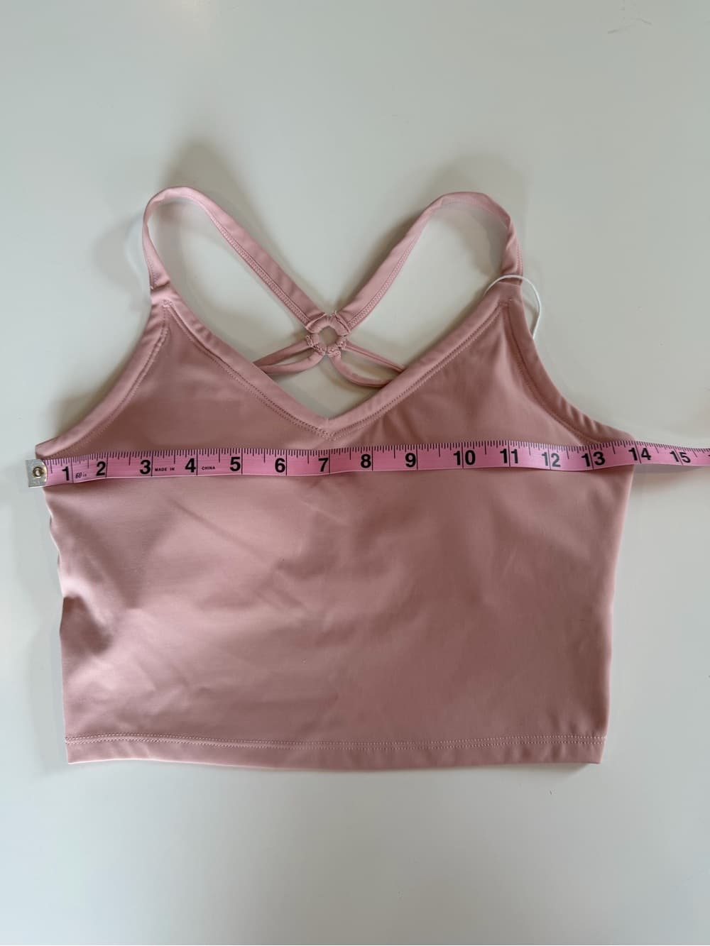 NWT Ballet Slipper Pink Strappy Crop Top - Thumbnail 5