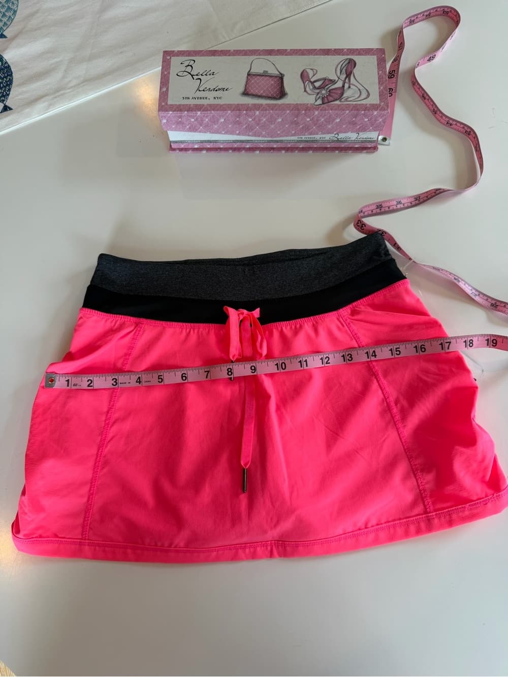 NWT Pink Athletic Skirt with Adjustable Waistband - Thumbnail 2