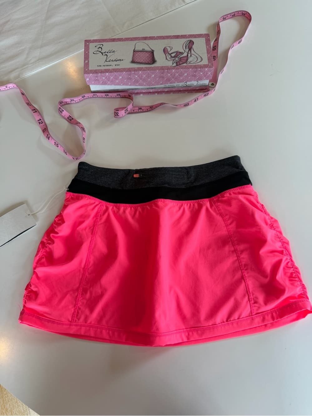 NWT Pink Athletic Skirt with Adjustable Waistband - Thumbnail 5