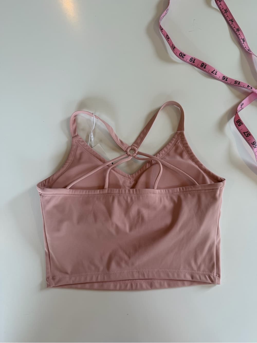 NWT Ballet Slipper Pink Strappy Crop Top - Thumbnail 7