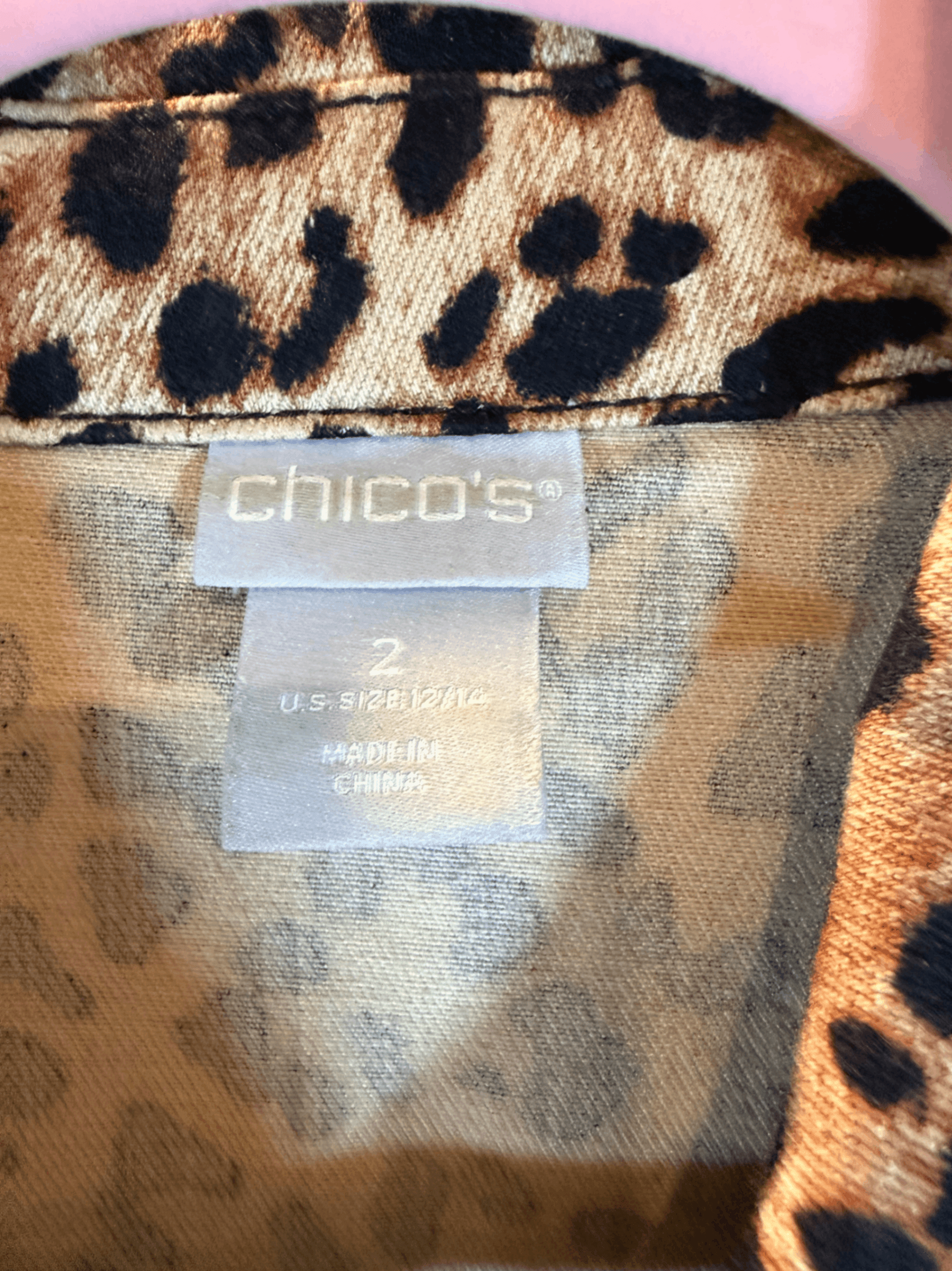 Chicos Leopard Print Jacket - Thumbnail 3
