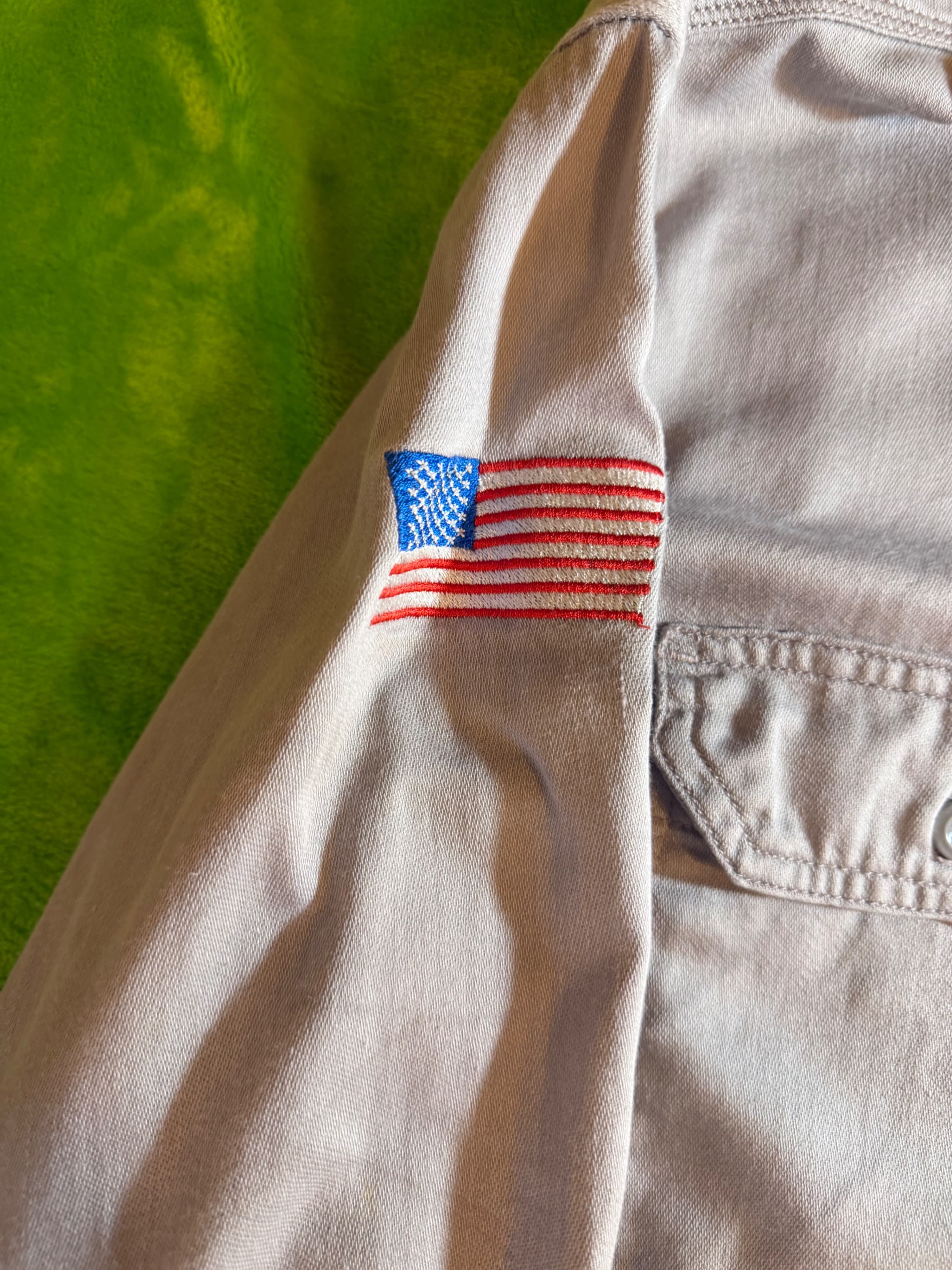 Carhartt FR FRS003 Flame Resistant Work Shirt Mens Large Khaki CAT2 NFPA - Thumbnail 8