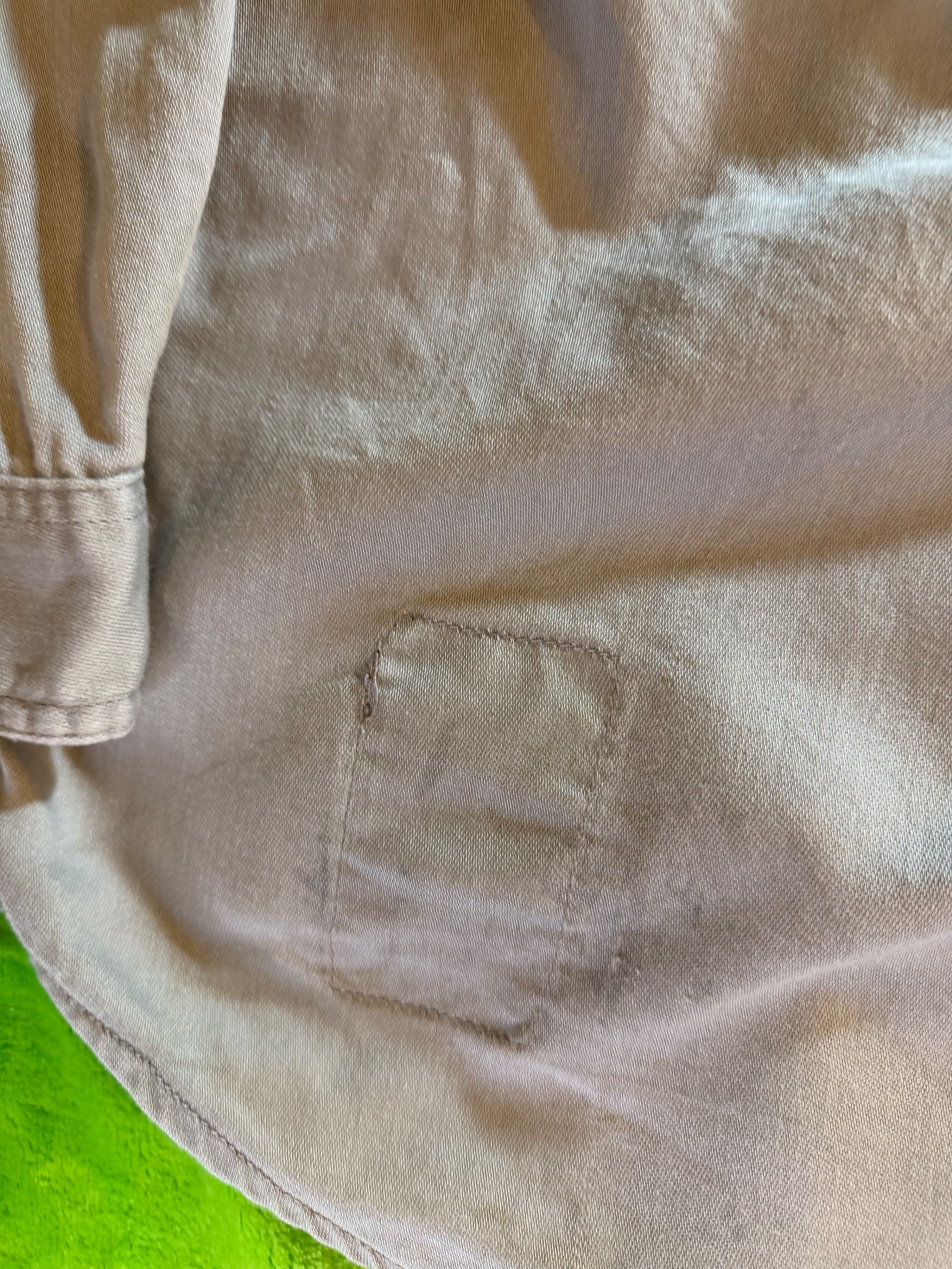 Carhartt FR FRS003 Flame Resistant Work Shirt Mens Large Khaki CAT2 NFPA - Thumbnail 9