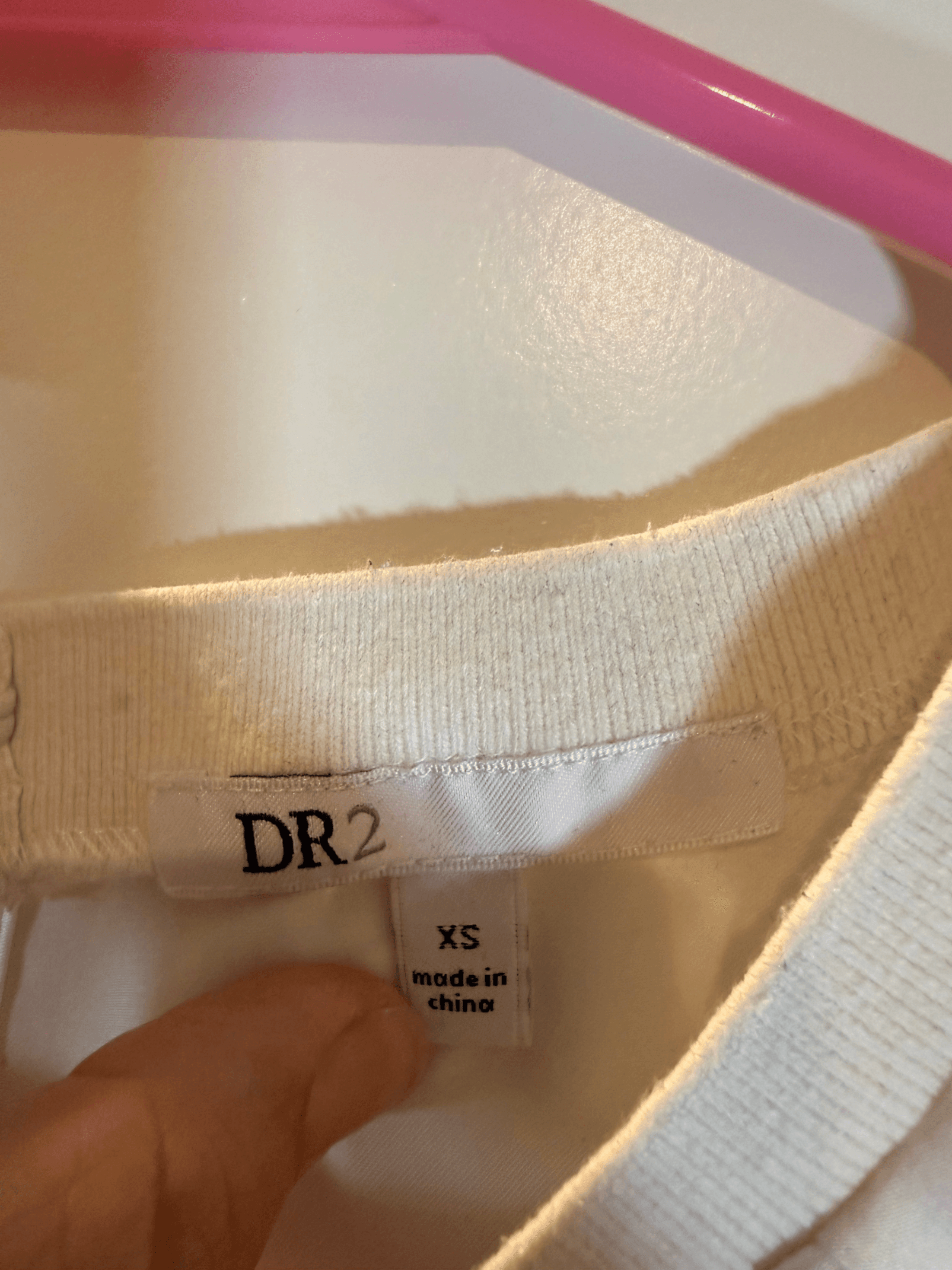 White Short Sleeve Blouse with Pocket Detail - Thumbnail 3