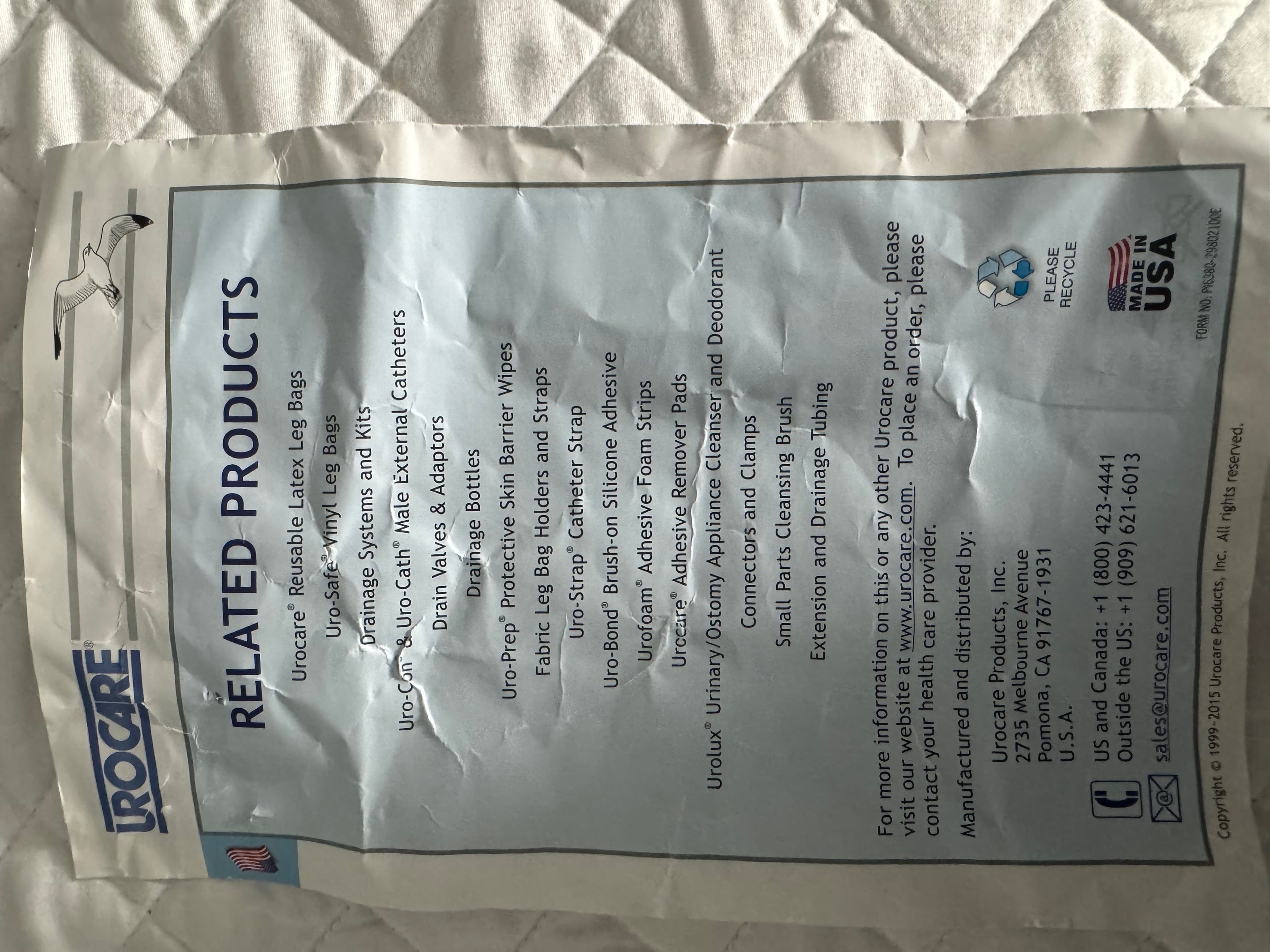 Urocare Urinary Drainage Bag Kit with Leg Straps - Thumbnail 13