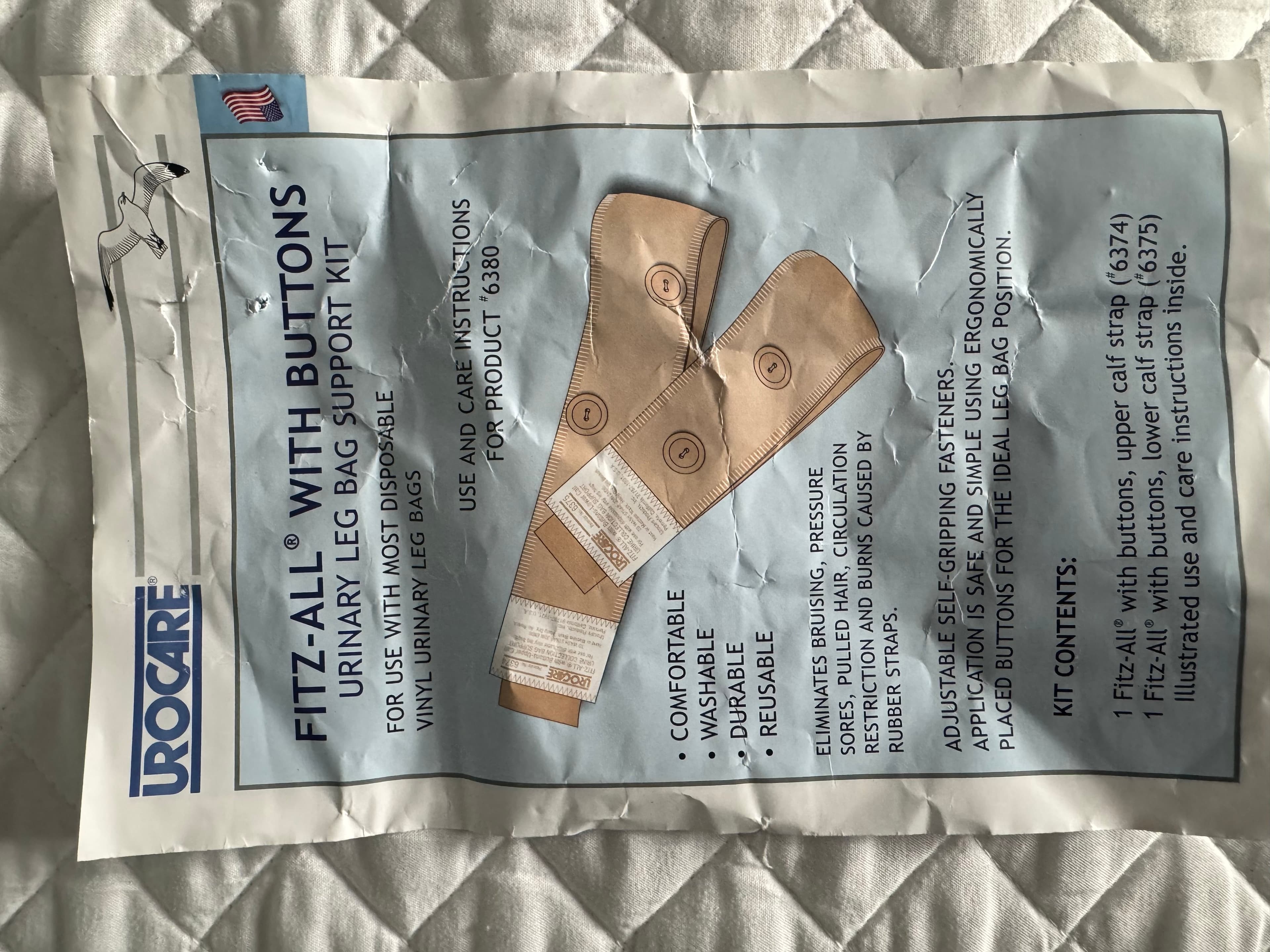 Urocare Urinary Drainage Bag Kit with Leg Straps - Thumbnail 10