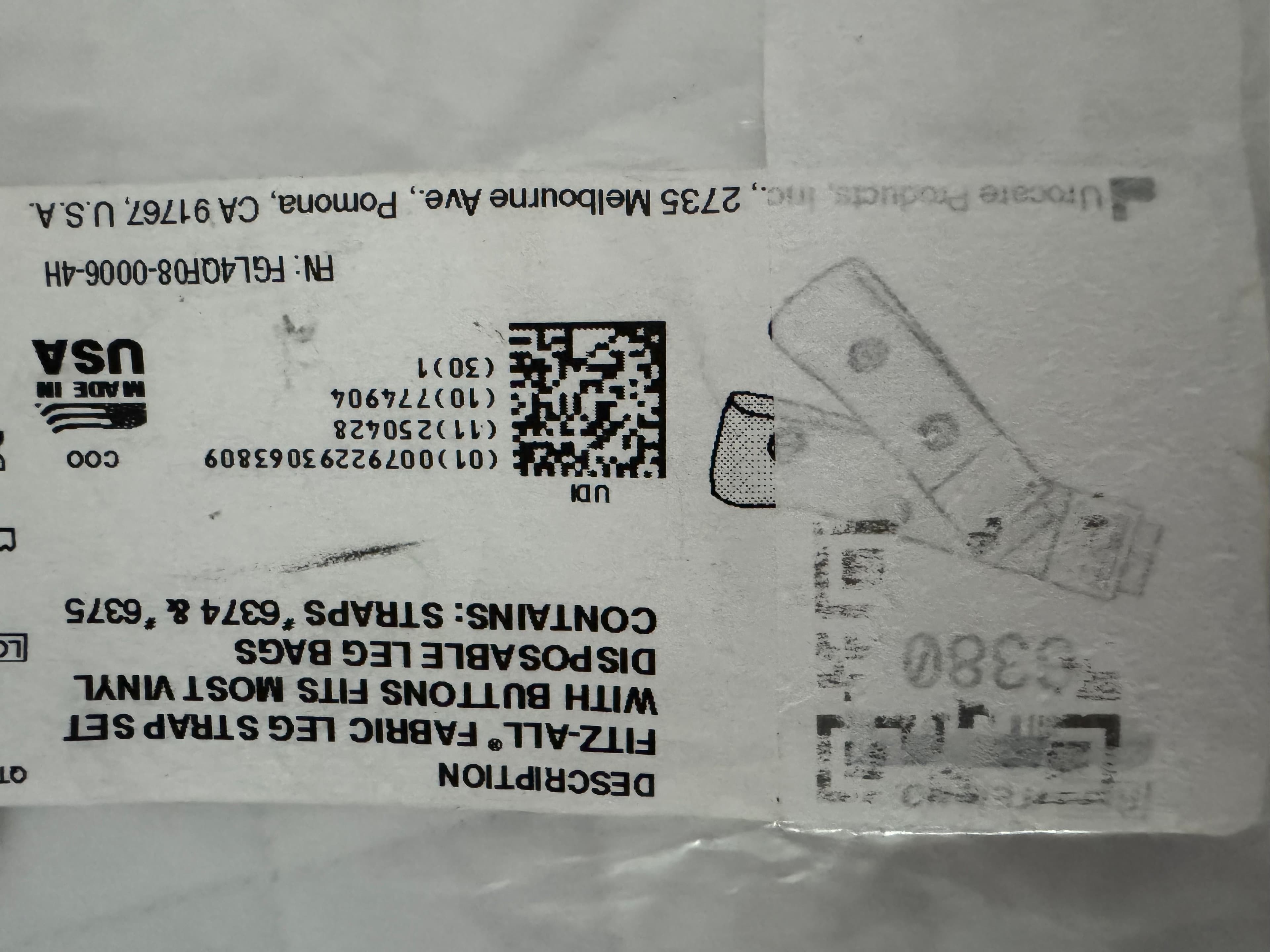 Urocare Urinary Drainage Bag Kit with Leg Straps - Thumbnail 14