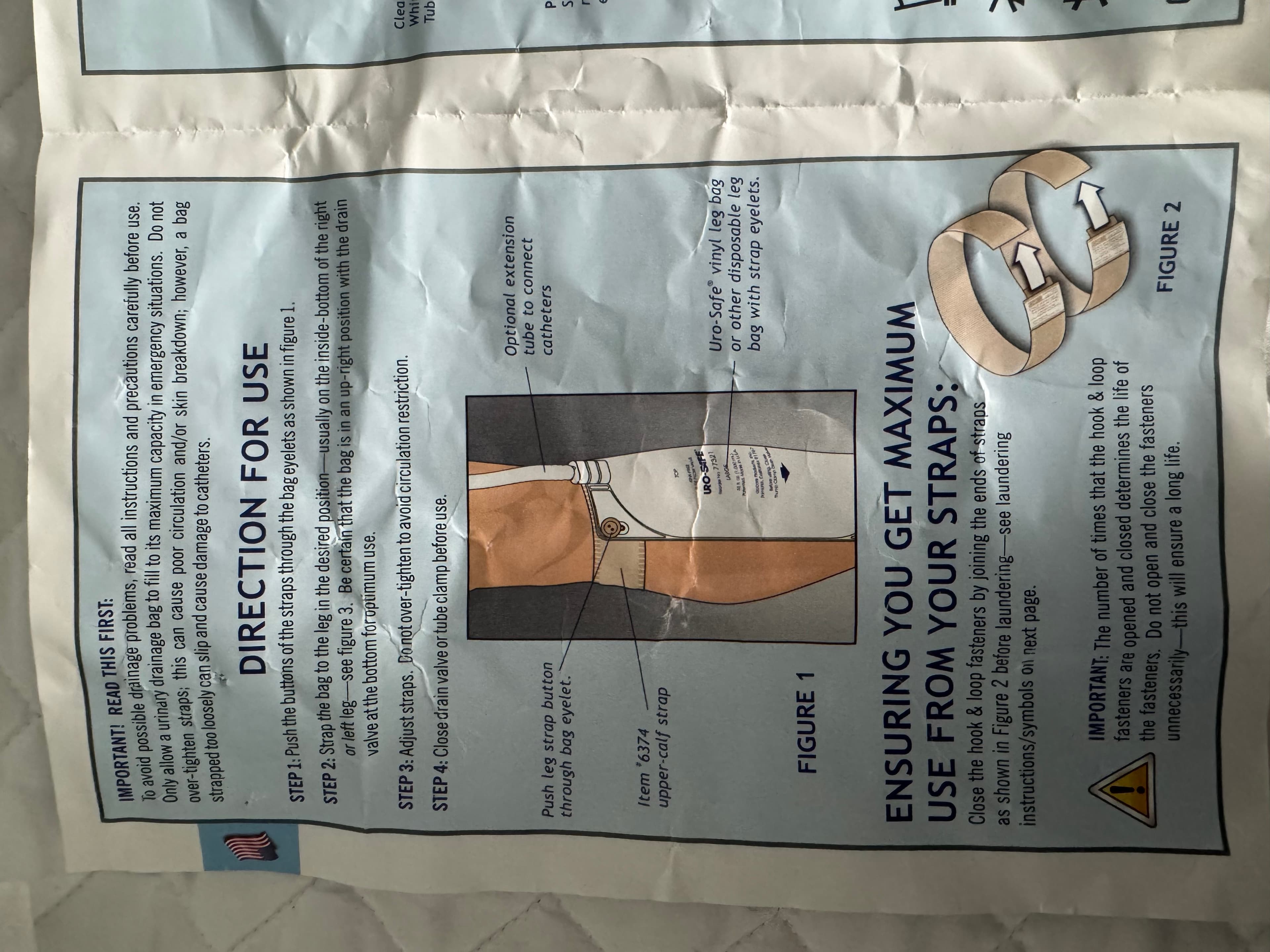 Urocare Urinary Drainage Bag Kit with Leg Straps - Thumbnail 11