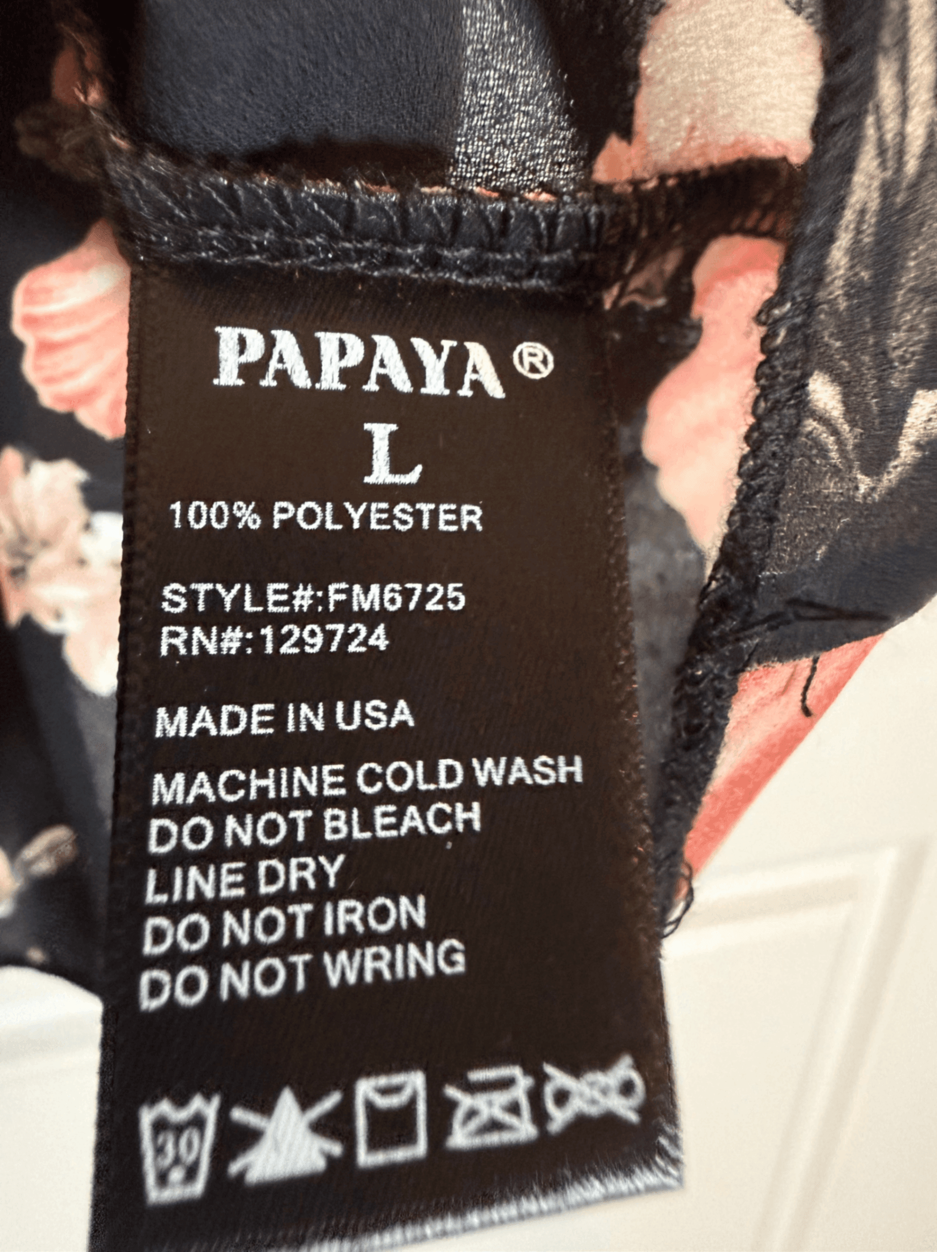 Papaya Floral Off-Shoulder Blouse - Thumbnail 3