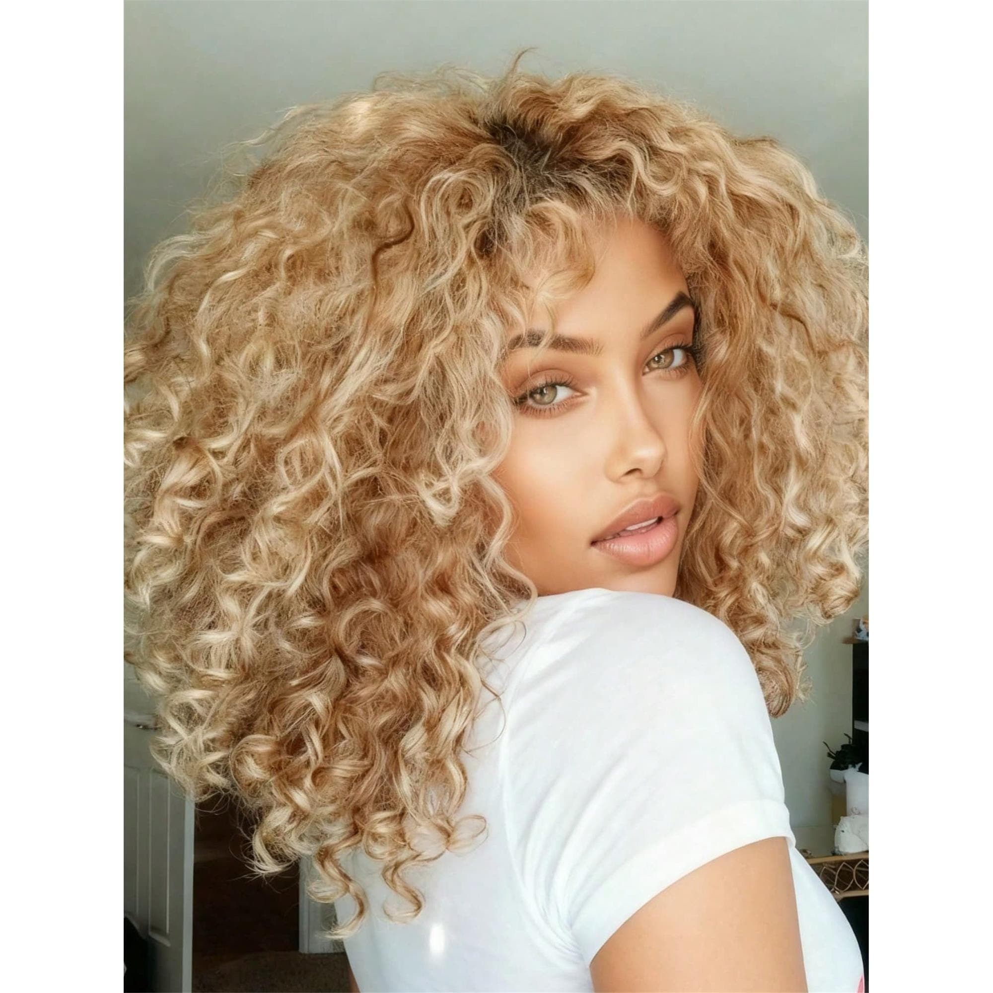 180 Density Ombre Brown Roots Ash Blonde Bob Deep Wave Lace Front Wigs Human Hair Pre Plucked Glueless Natural Hairline Brazilian