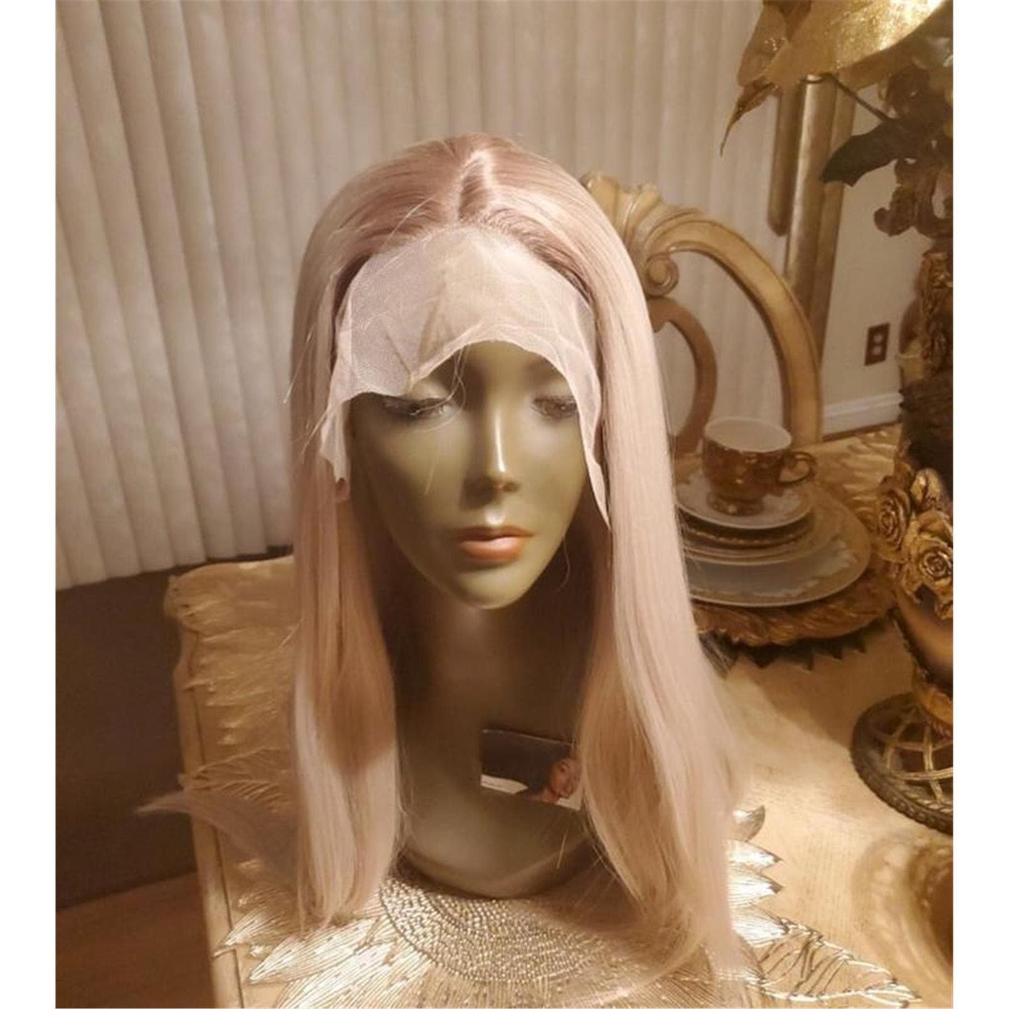 22” PLATINUM ash blonde ombre straight lace front wig *NEW* - Thumbnail 2