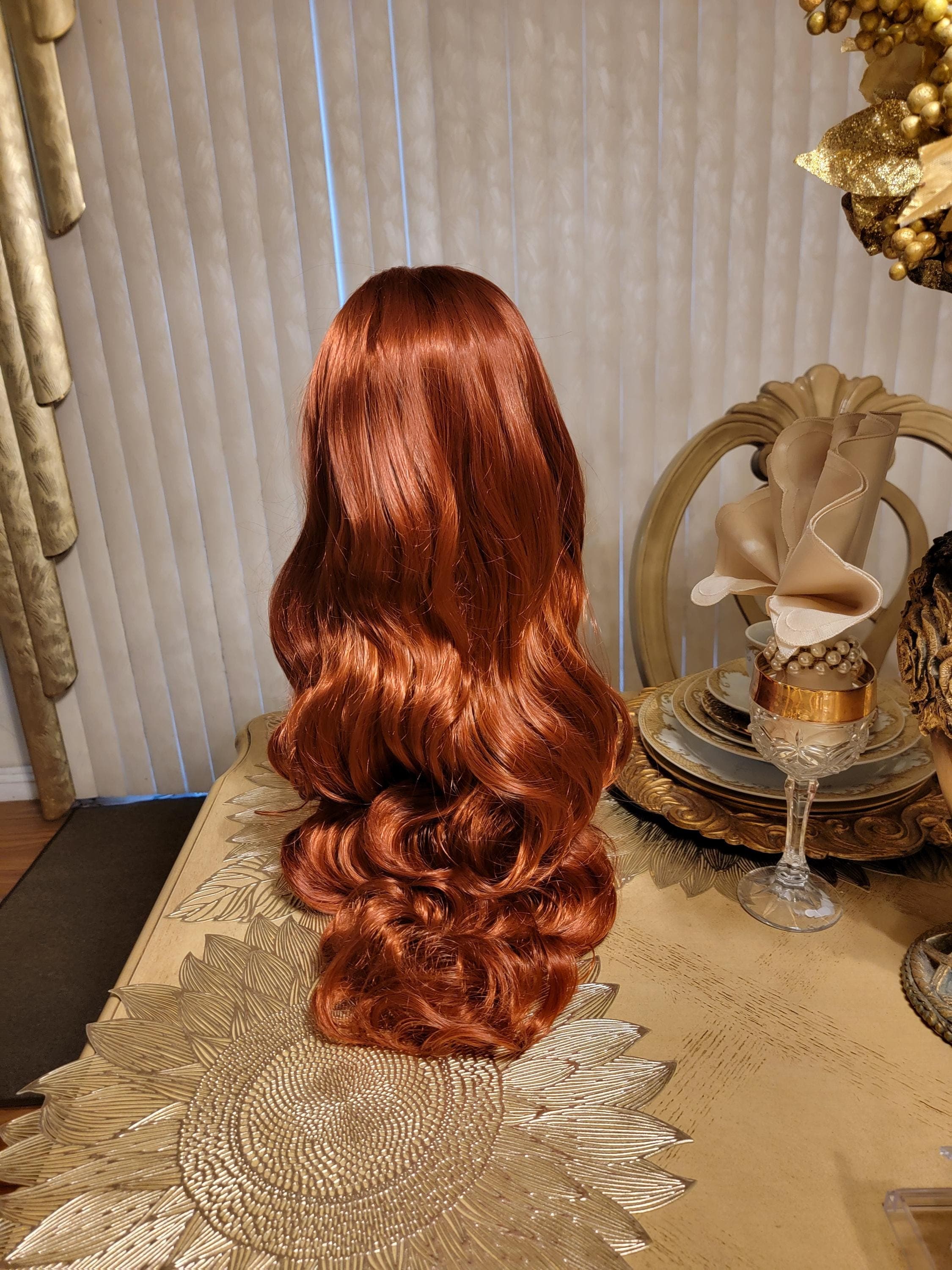 Copper Red Beauty Waves Lace Front Wig!! - Thumbnail 4