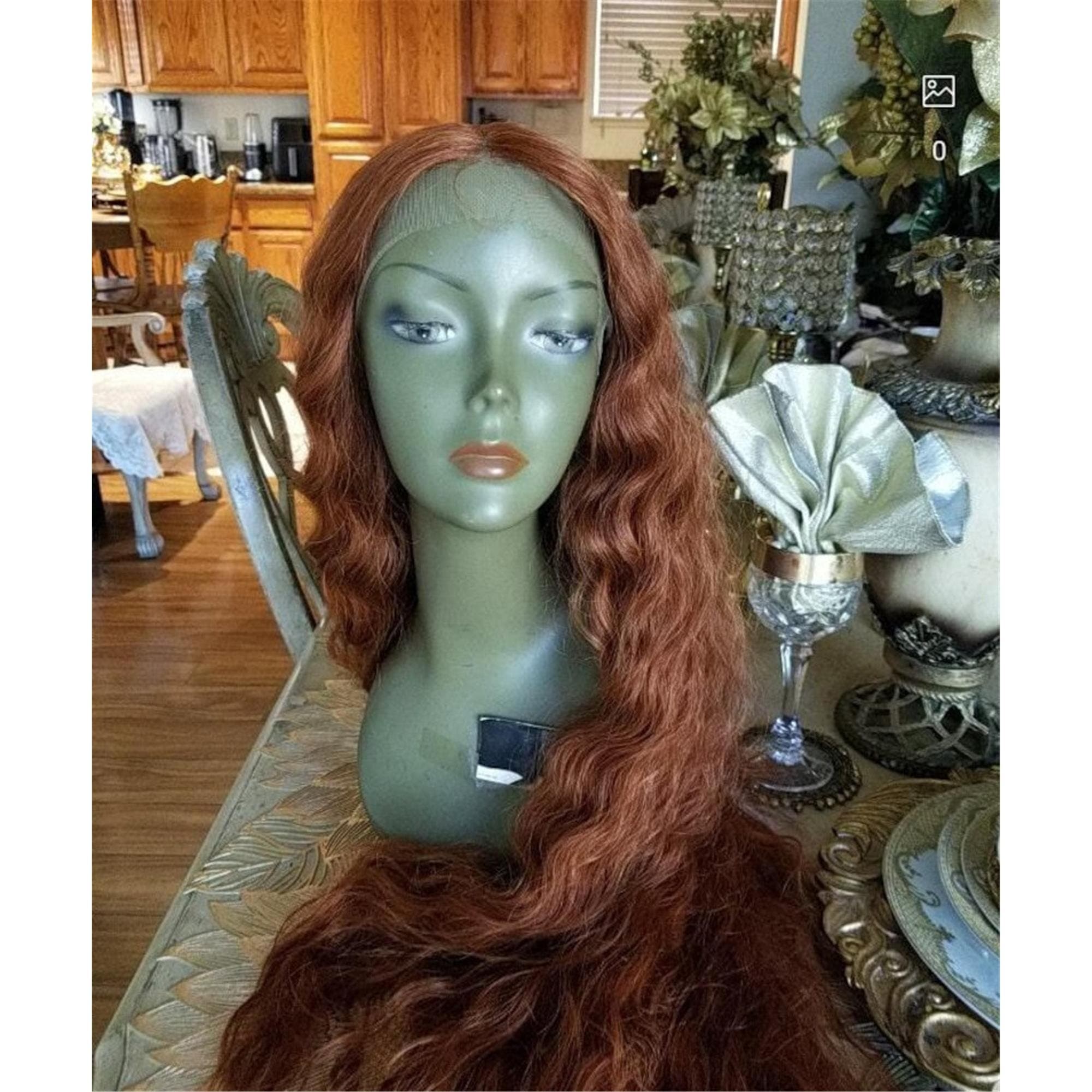 Copper Wavy Beauty Lace Front Wig 40-42 inches!! - Thumbnail 4