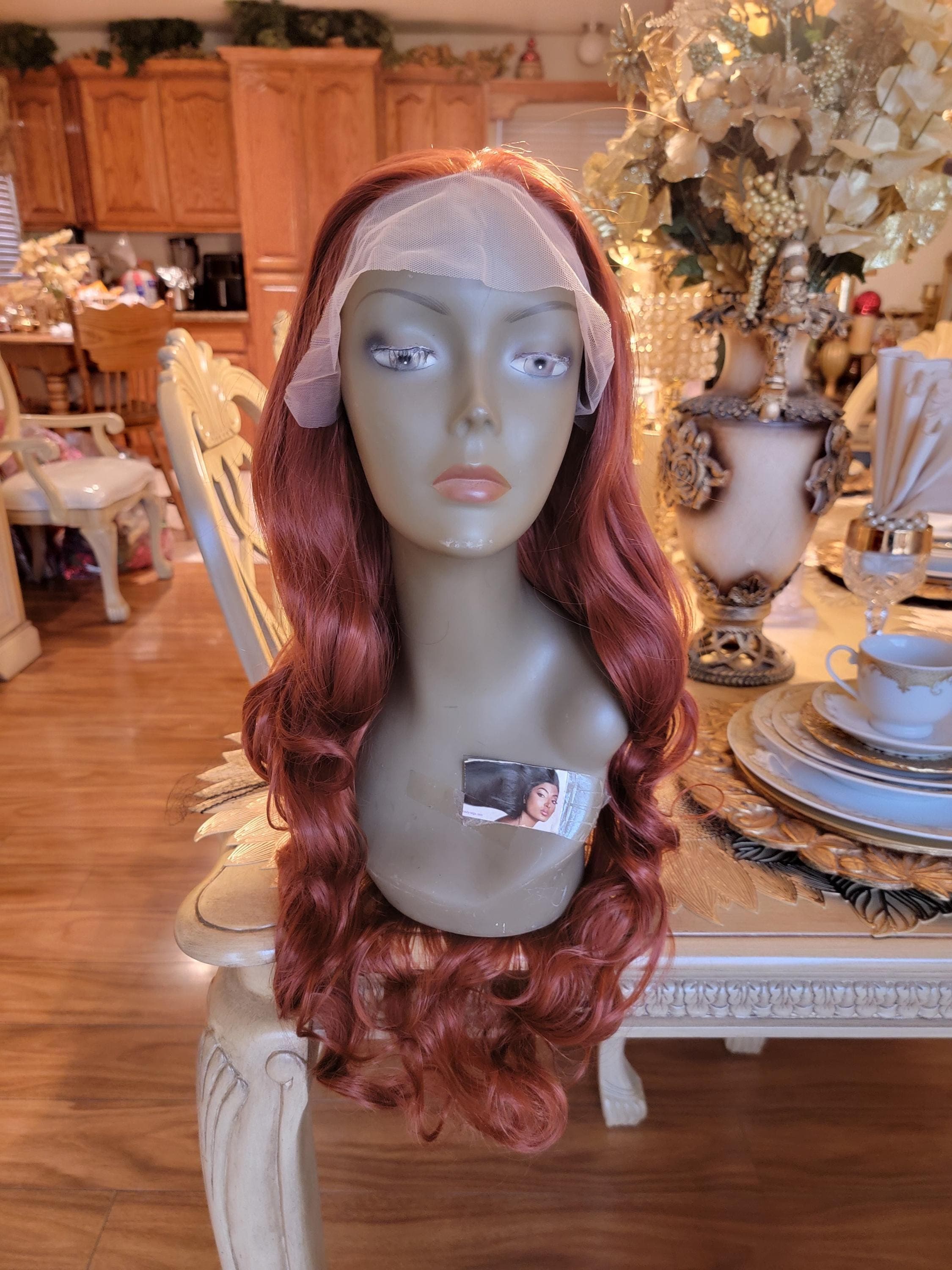 Copper Red Beauty Waves Lace Front Wig!! - Thumbnail 2