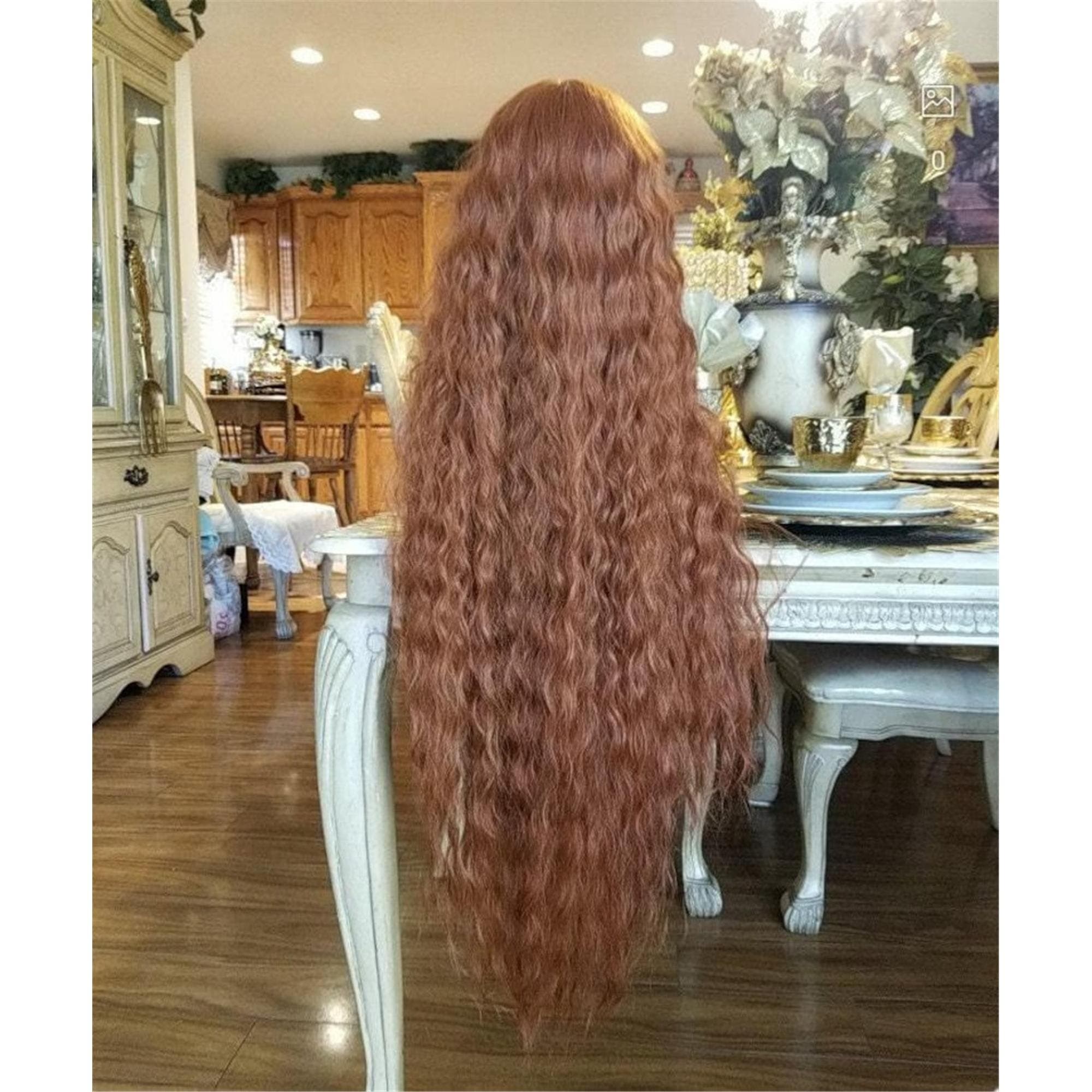 Copper Wavy Beauty Lace Front Wig 40-42 inches!! - Thumbnail 6