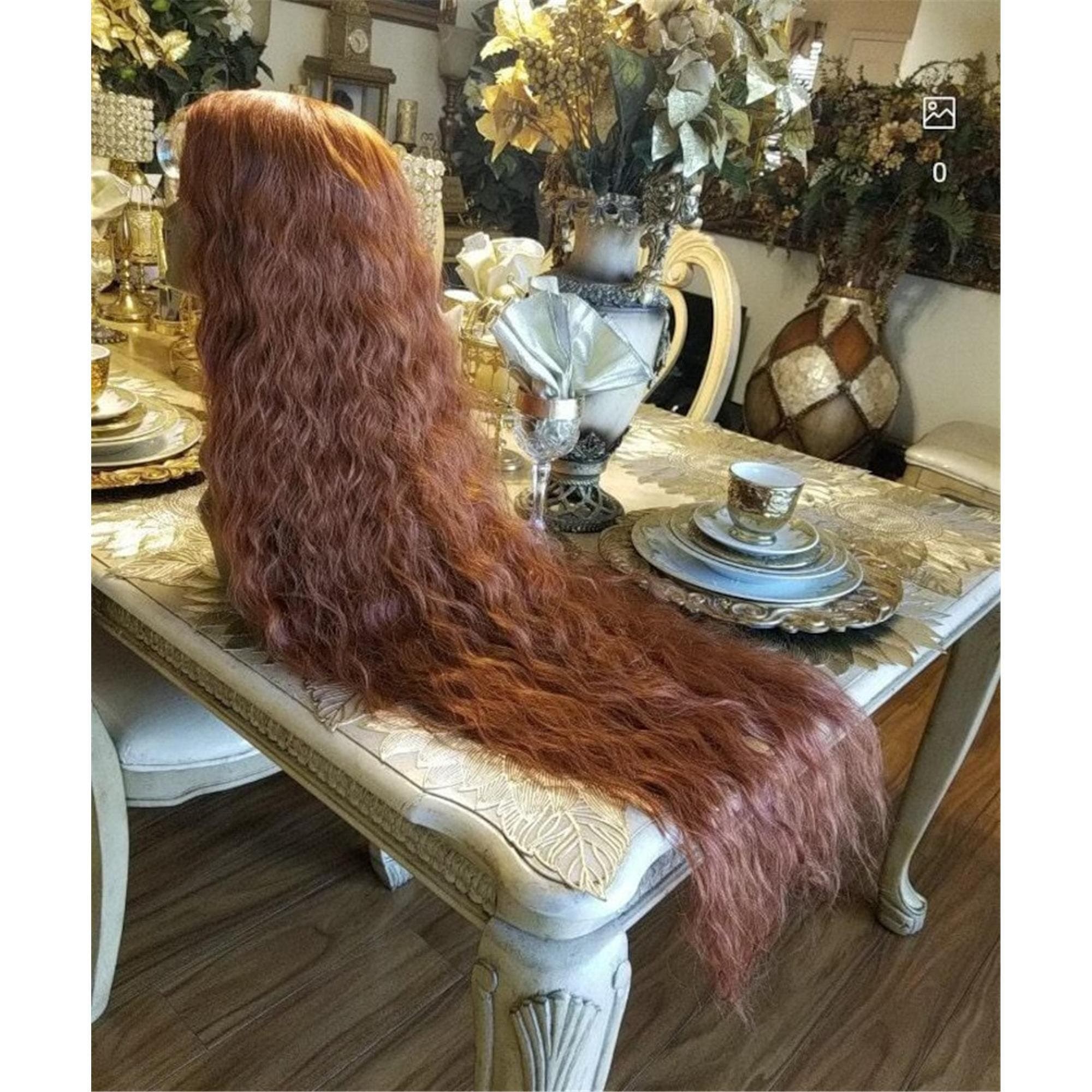 Copper Wavy Beauty Lace Front Wig 40-42 inches!! - Thumbnail 5