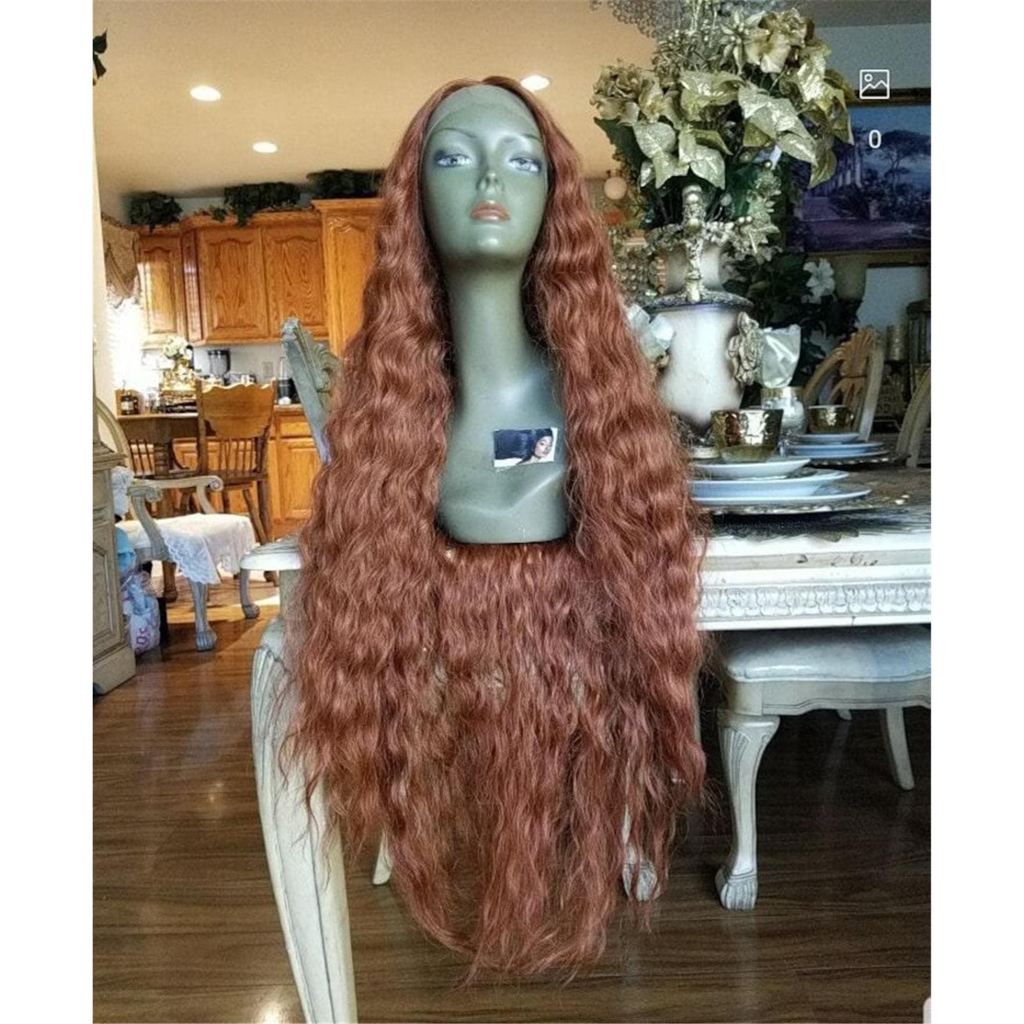 Copper Wavy Beauty Lace Front Wig 40-42 inches!! - Thumbnail 3