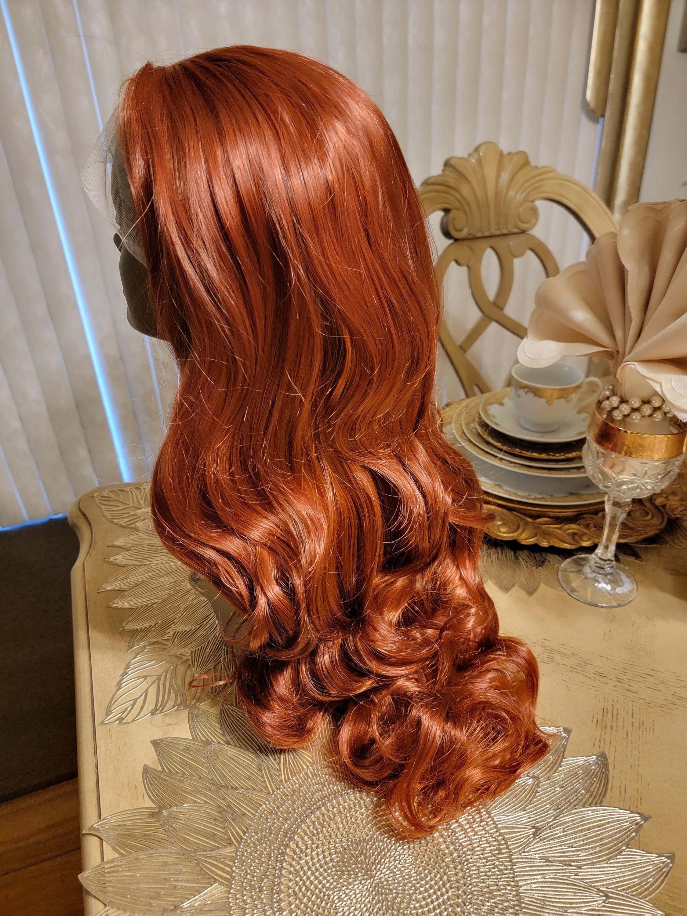 Copper Red Beauty Waves Lace Front Wig!! - Thumbnail 7