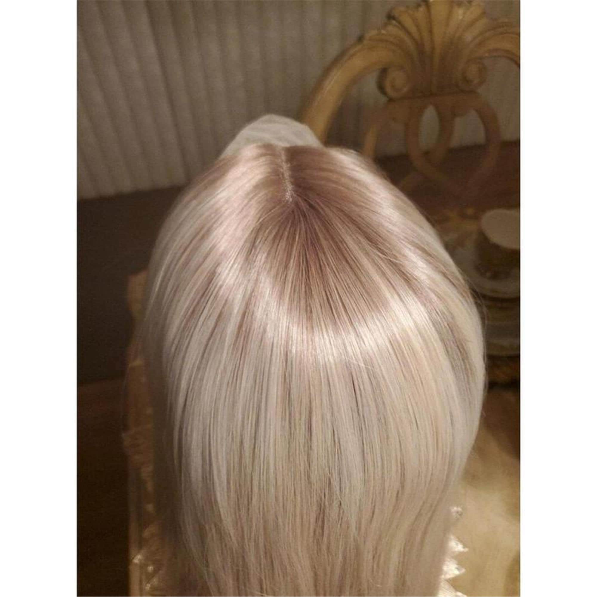 22” PLATINUM ash blonde ombre straight lace front wig *NEW* - Thumbnail 6