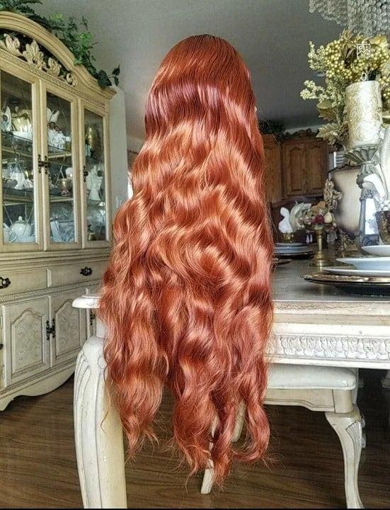 Copper Wavy Lace Front Wig