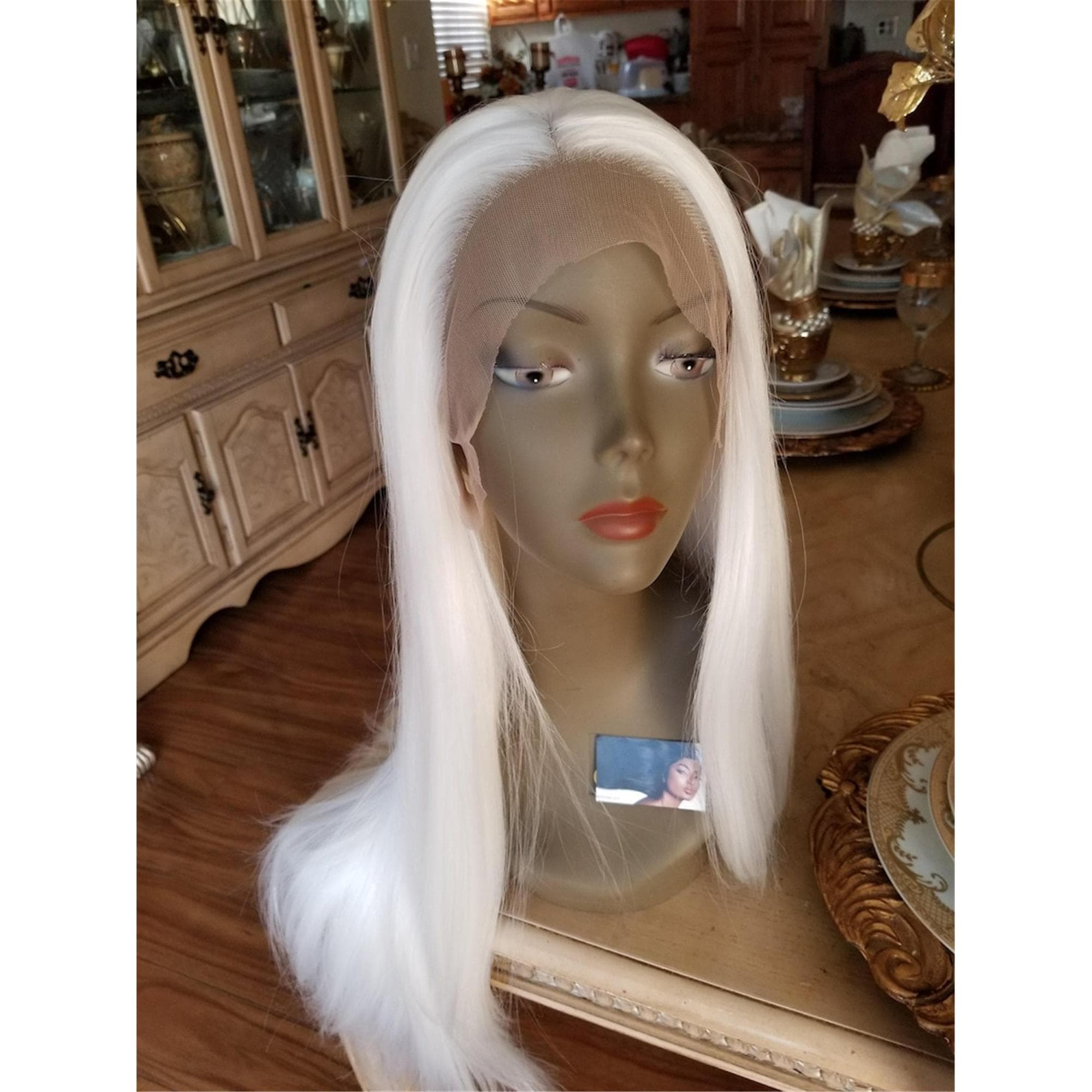 White Beauty Lace Front Wig - Thumbnail 3
