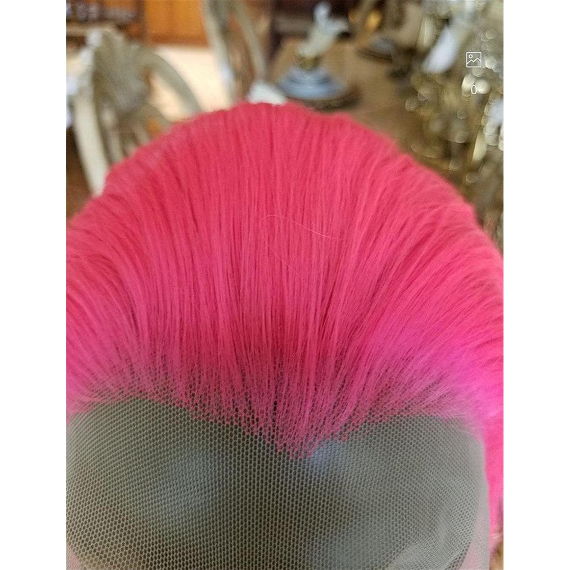 Wavy Hot Pink Beauty Wavy Lace Front Wig - Thumbnail 9