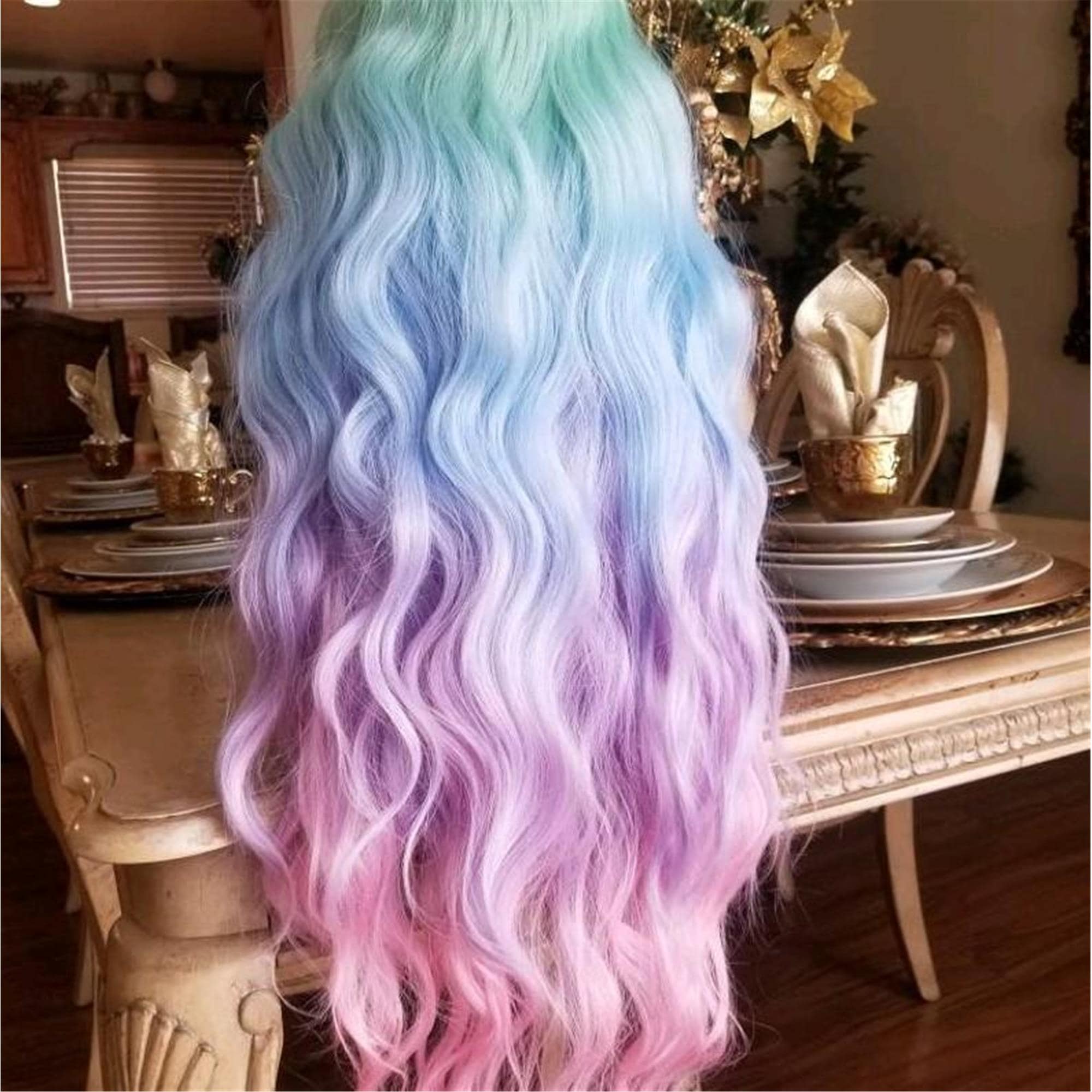 Rainbow Exotic Beauty Lace Front Wig