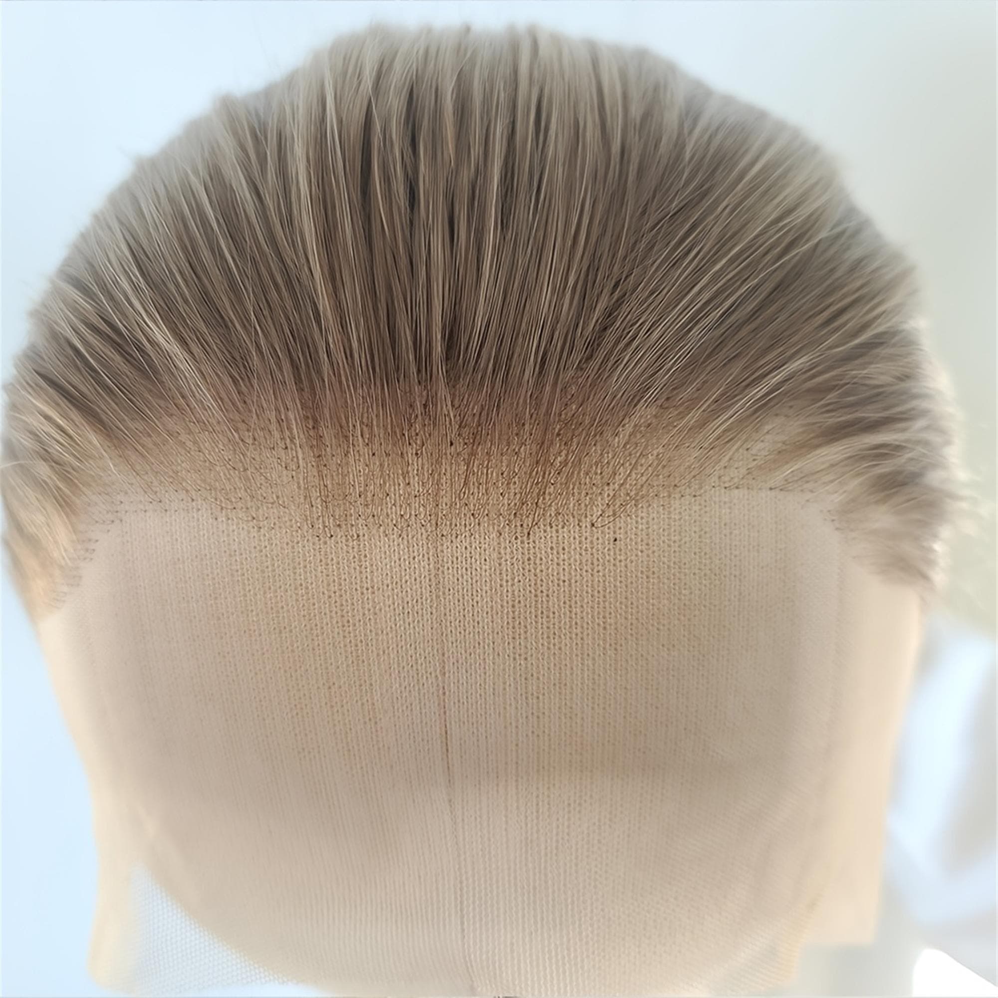 13x4 Brown Blonde Lace Front Wig Glueless Pre-Plucked High-Quality Heat-Resistant Fiber for Women - Thumbnail 7