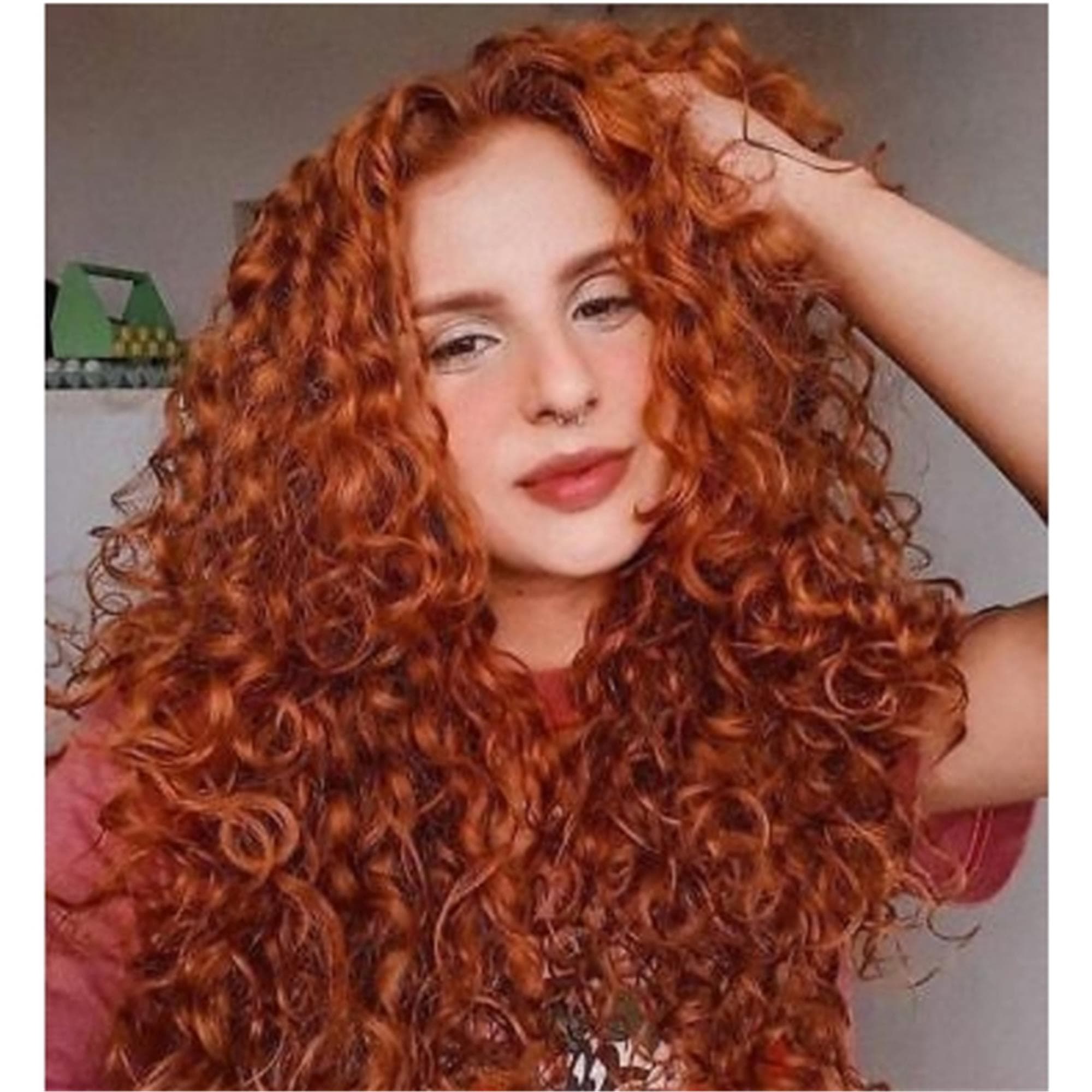 Copper Red Beauty Lace Front Wig - Thumbnail 4