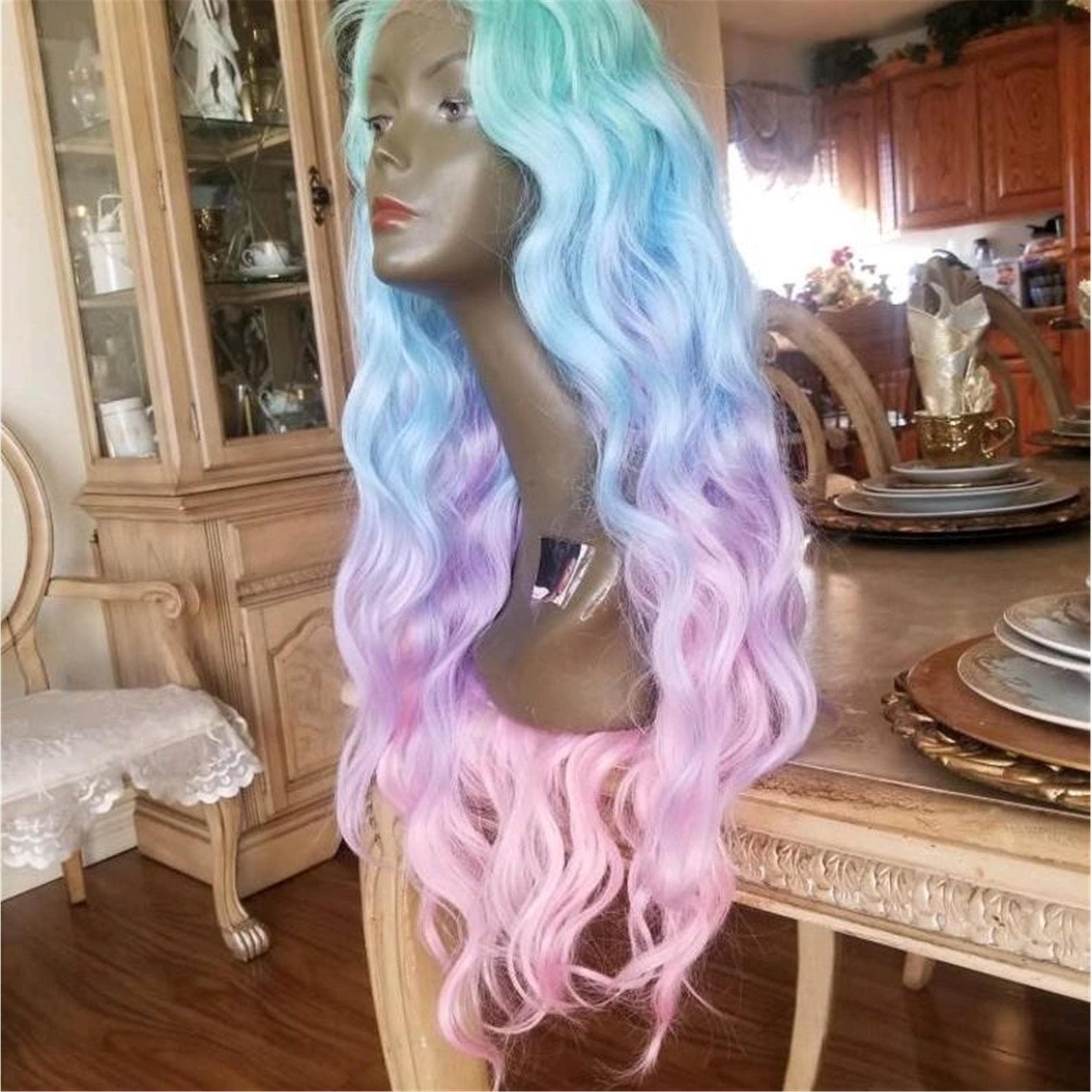 Rainbow Exotic Beauty Lace Front Wig - Thumbnail 5