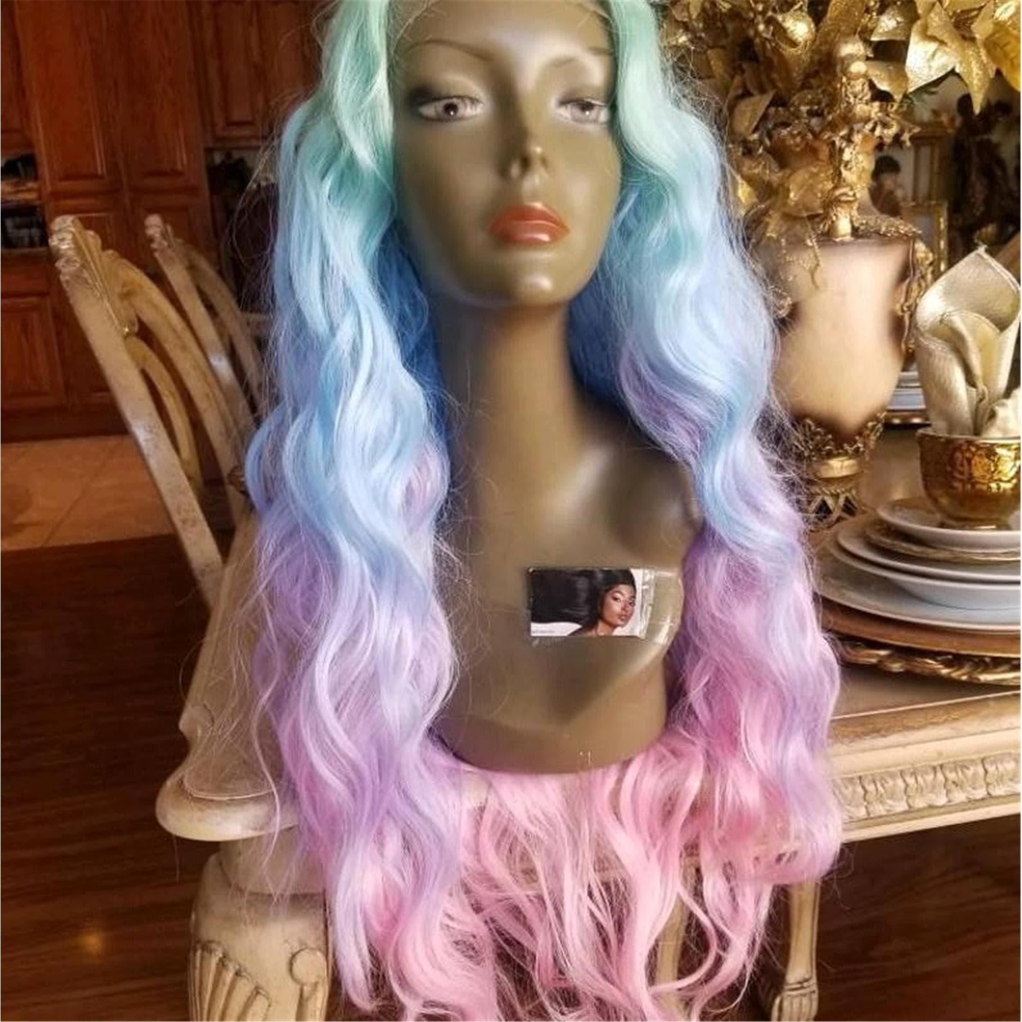 Rainbow Exotic Beauty Lace Front Wig - Thumbnail 9