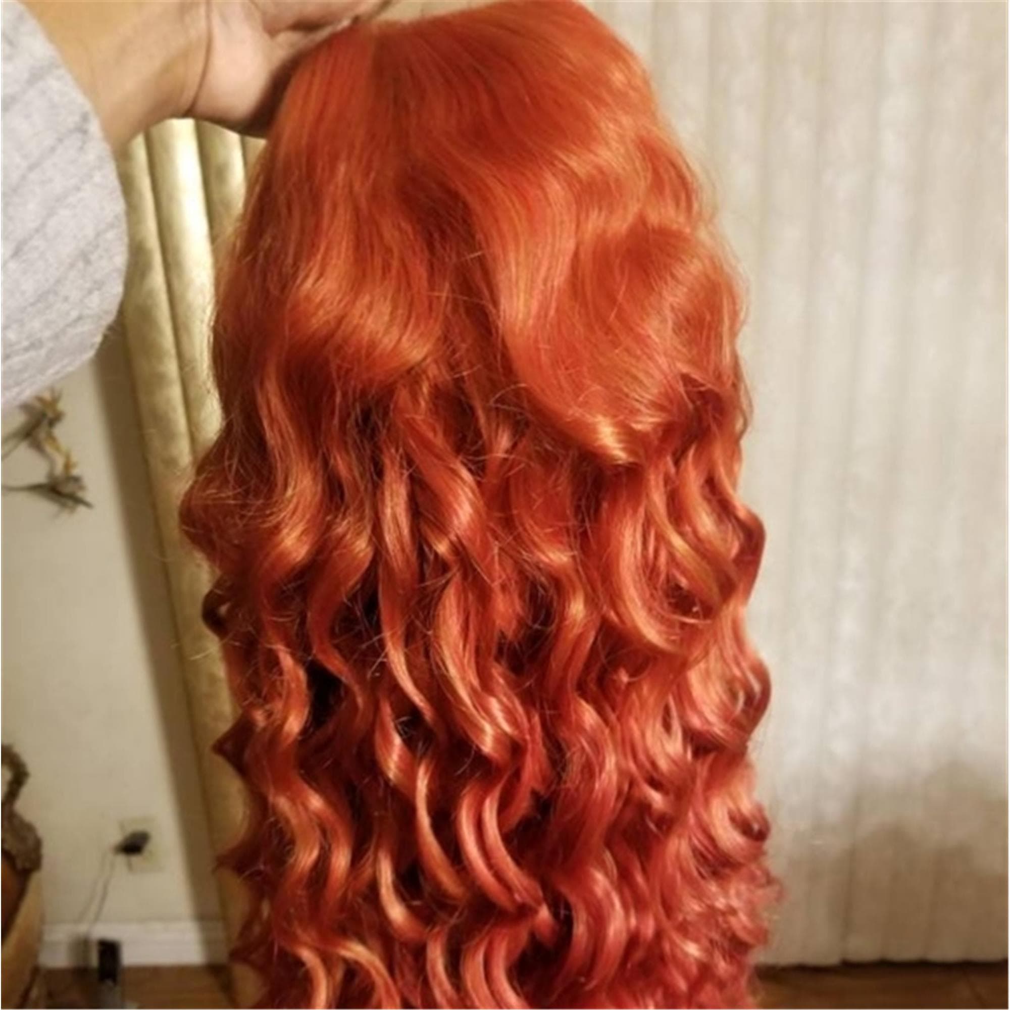 Copper Red Beauty Lace Front Wig - Thumbnail 9
