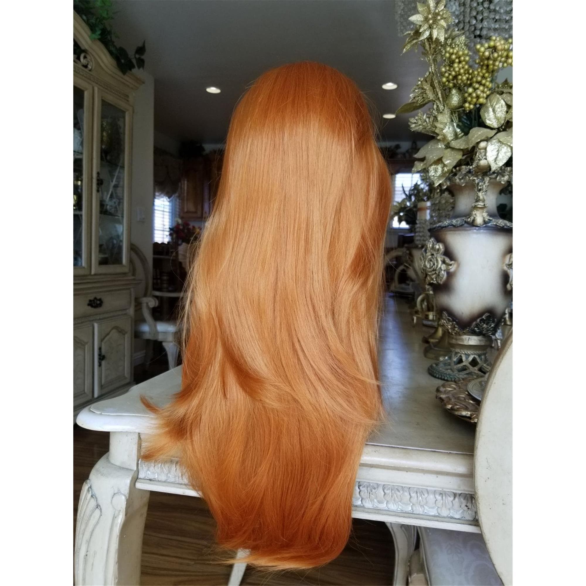 Orange Copper Loose Wave Lace Front Wig - Thumbnail 8
